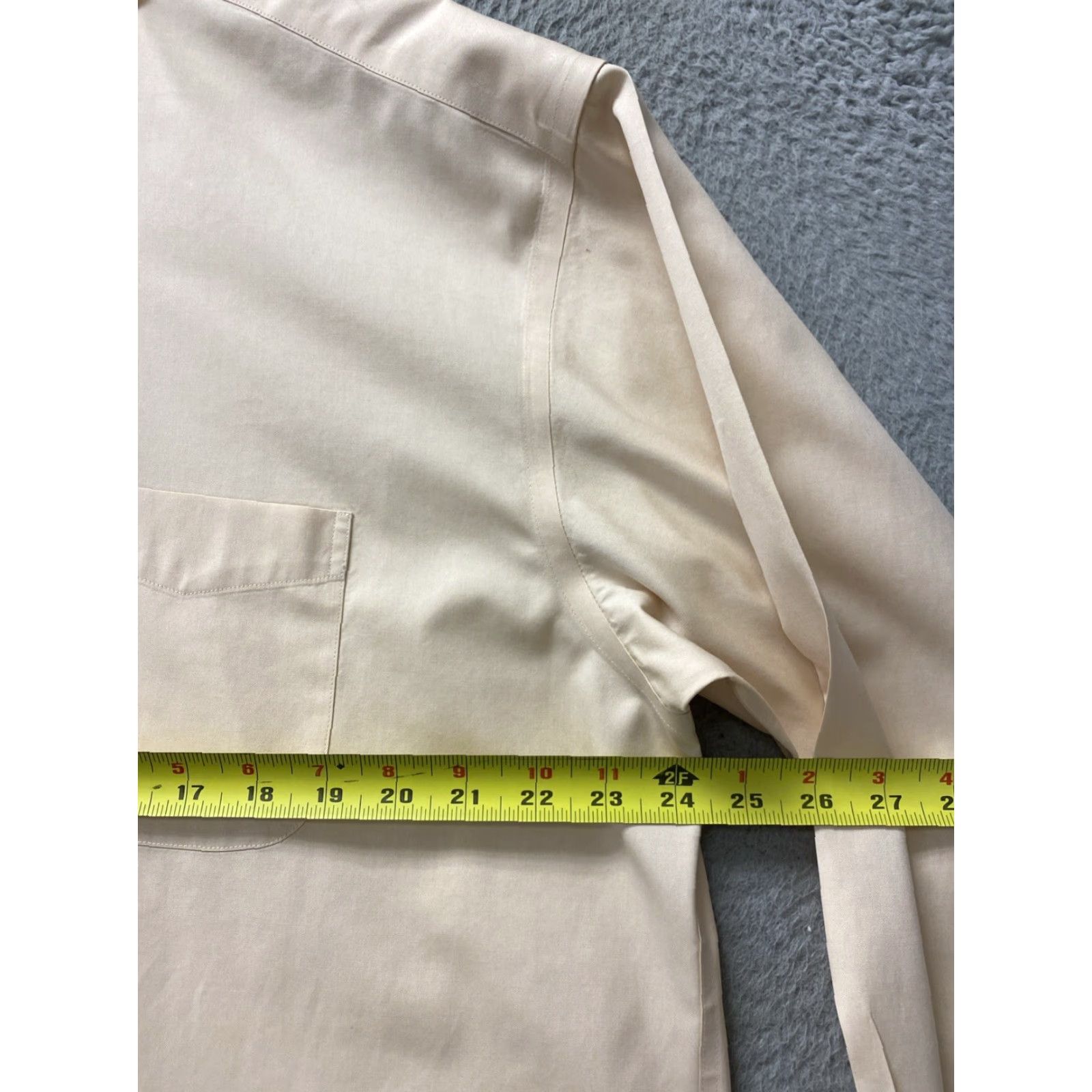 Roundtree & Yorke Roundtree & Yorke Gold Label Shirt Mens 16.5 Peach Cotton Button-Down Classic Size US L / EU 52-54 / 3 - 6 Thumbnail