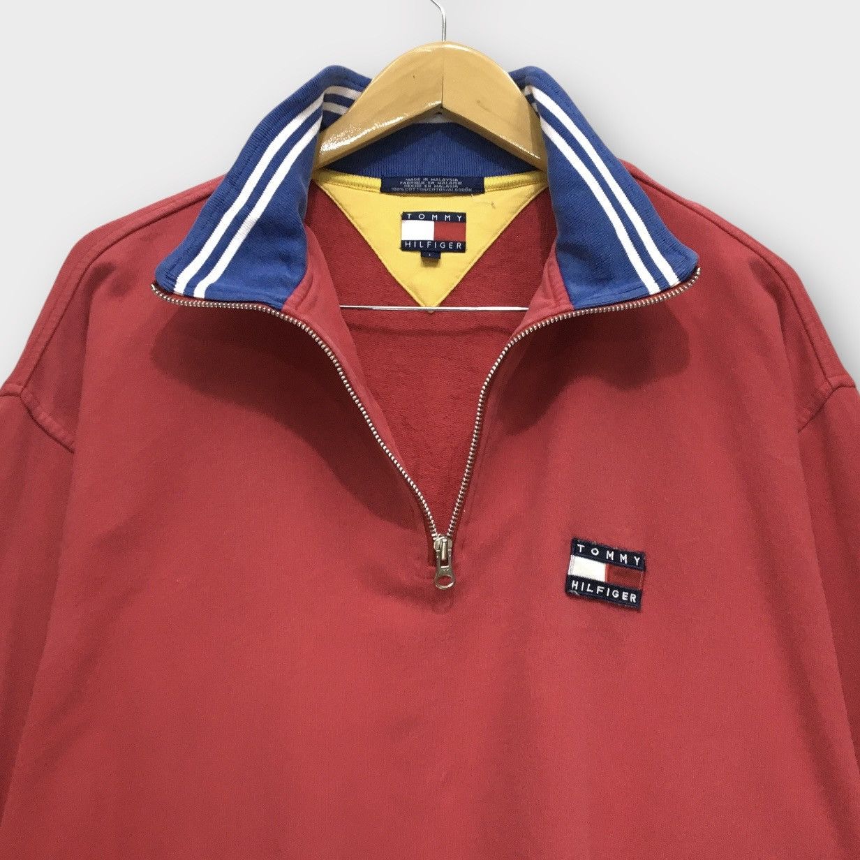 Tommy Hilfiger × Vintage Vintage 90s Tommy Hilfiger Sweatshirt Size US L / EU 52-54 / 3 - 3 Thumbnail