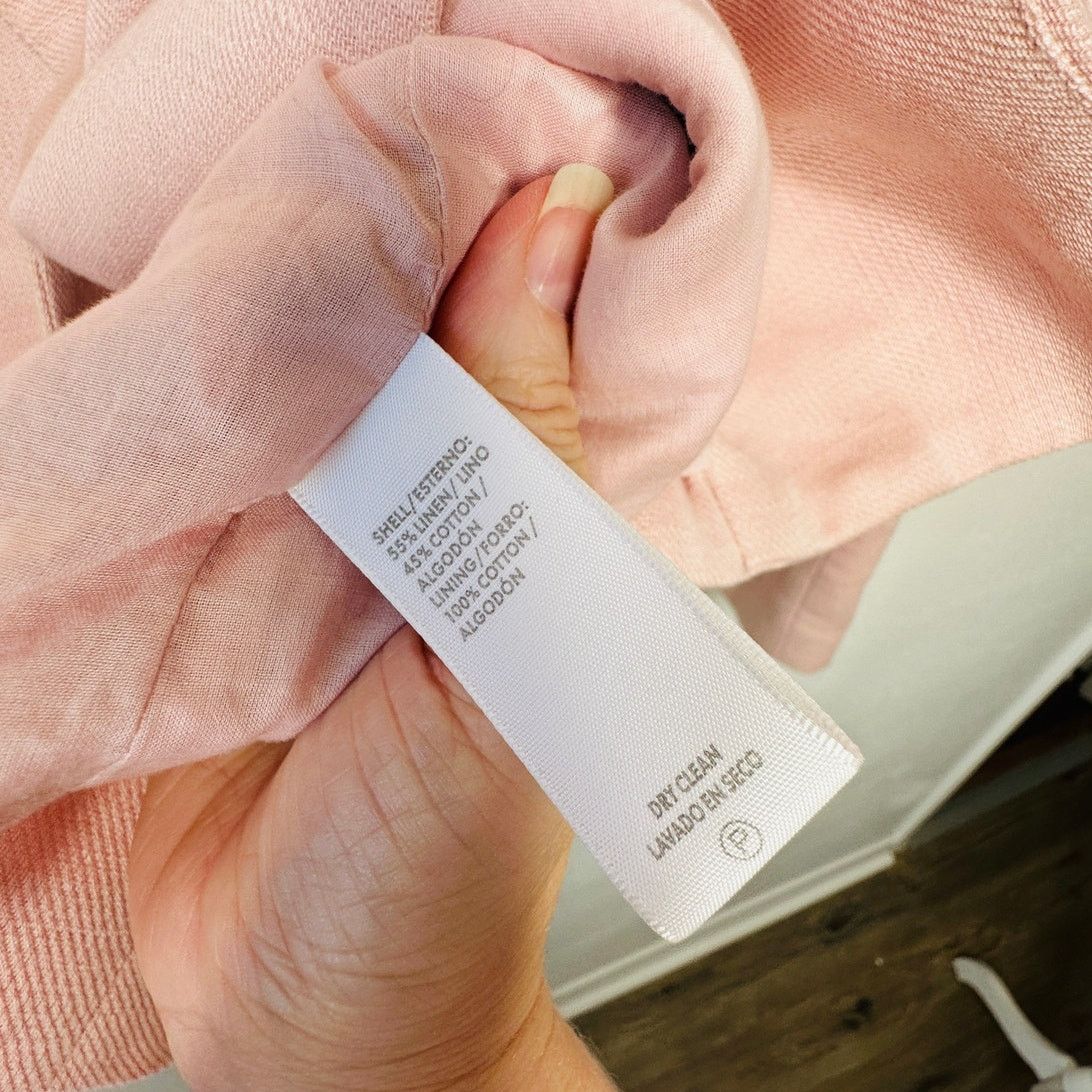 Rebecca Minkoff Rebecca Minkoff Pink Linen Blazer Size 0 Double Button Chic Size XS / US 0-2 / IT 36-38 - 8 Thumbnail