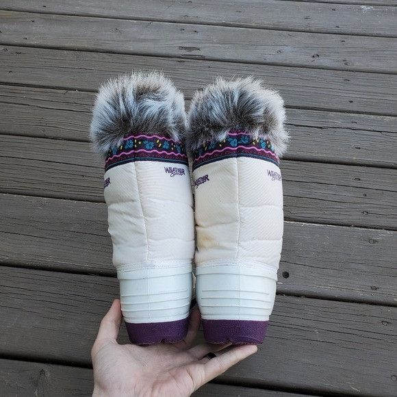 Vintage Vintage 90s y2k Weather Sport Faux Fur White Winter Boots Size US 8 / IT 38 - 8 Thumbnail