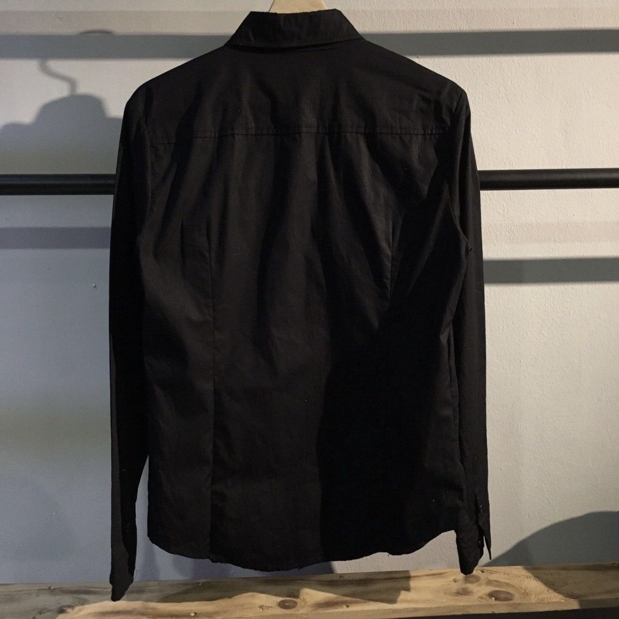 Dolce & Gabbana Dolce & Gabbana Black Long Sleeve Utility Shirt Size US M / EU 48-50 / 2 - 2 Thumbnail