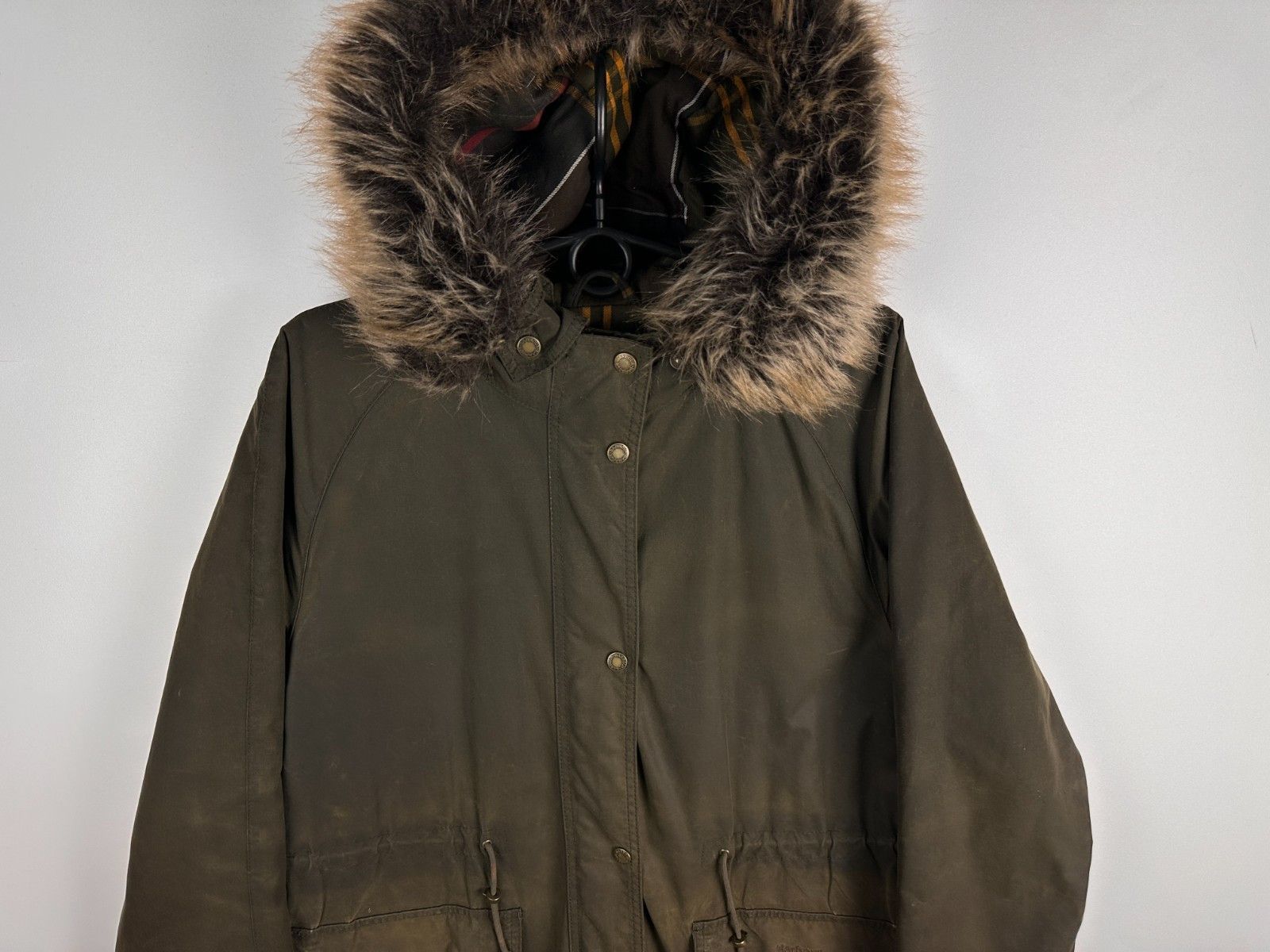 Barbour Ladies Barbour Mull Wax Hooded Green Waxed Jacket SizeUS 10 Size L / US 10 / IT 46 - 2 Thumbnail