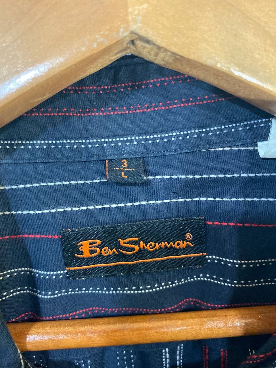 Ben Sherman vintage ben sherman longsleeves shirt nice design Size US L / EU 52-54 / 3 - 5 Thumbnail