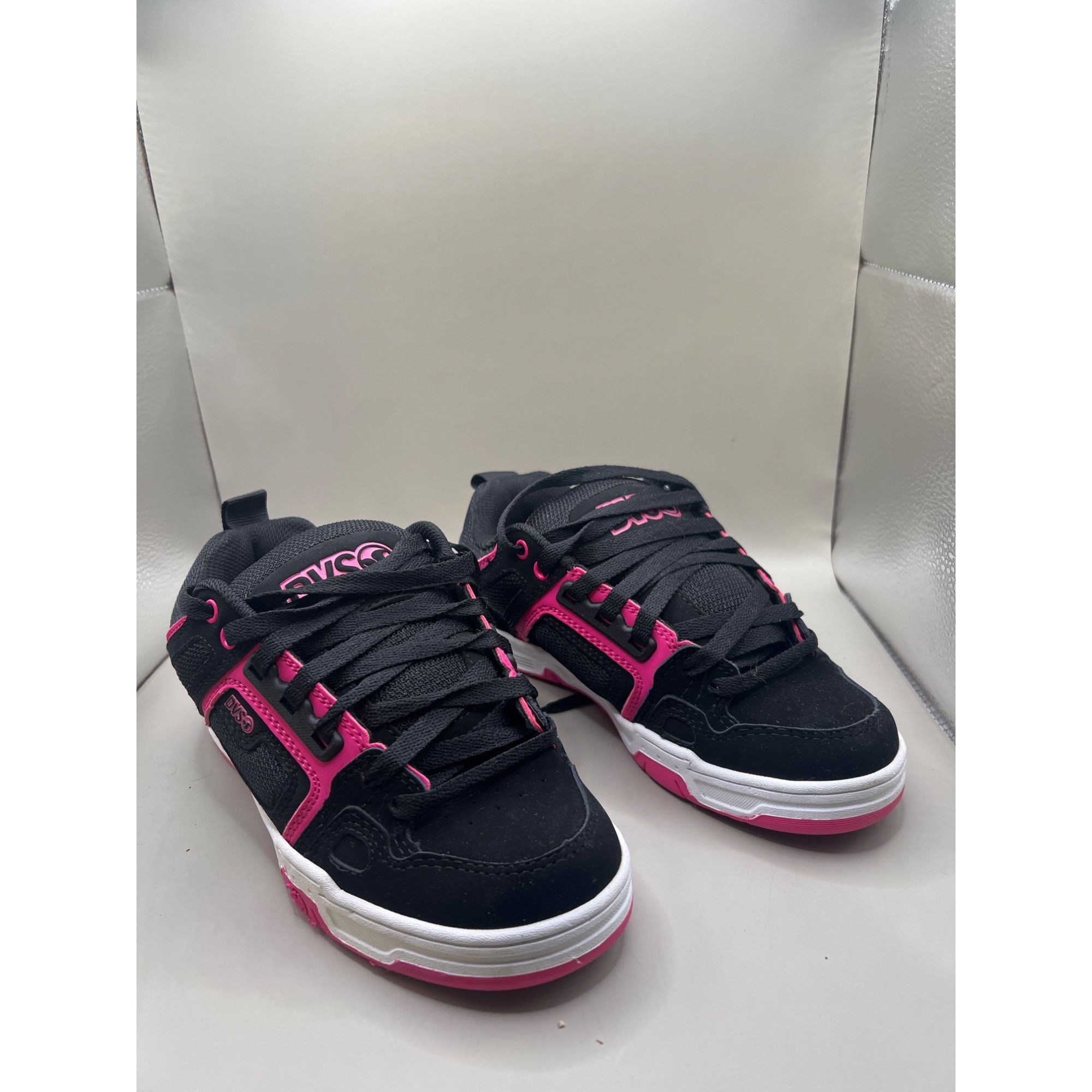 DVS DVS Womens Comanche WOS Black & Pink Skate Shoes Size 6 US / Size US 6 / IT 36 - 1 Thumbnail