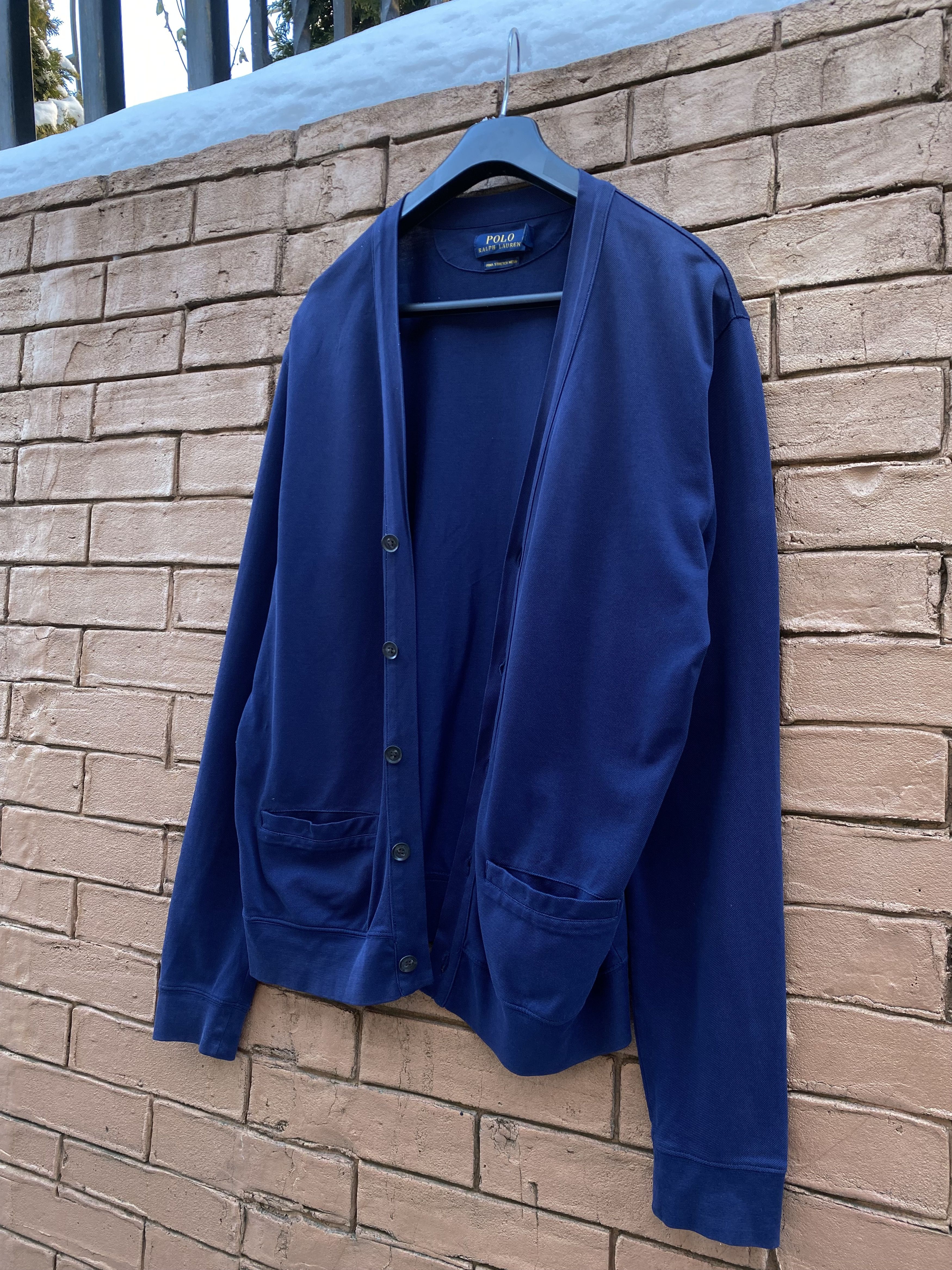 Polo Ralph Lauren Polo Ralph Lauren Cardigan Navy MeshV-Neck Size M Size US M / EU 48-50 / 2 - 3 Thumbnail