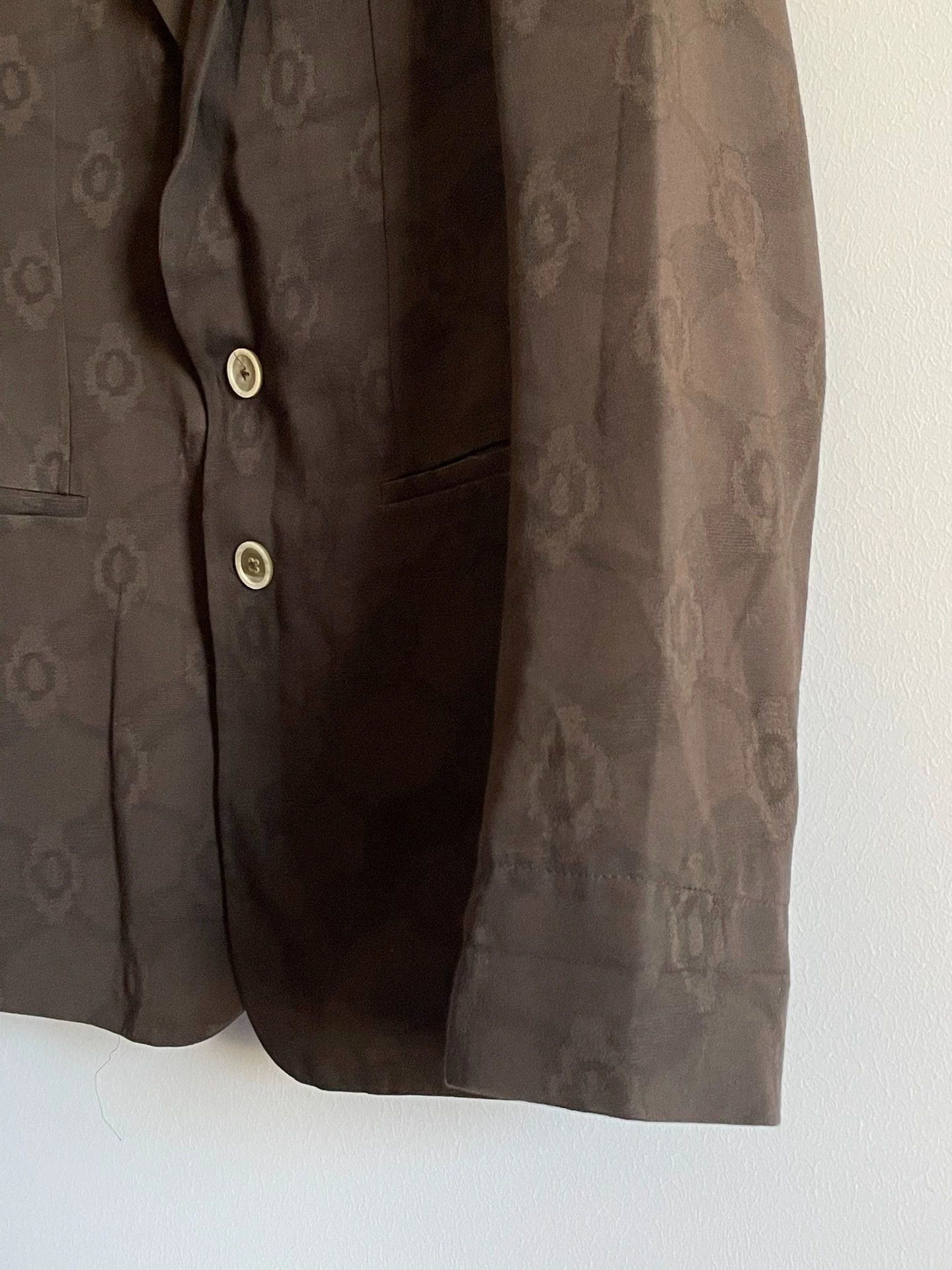 Ann Demeulemeester Ann Demeulemeester S/S12 Tobacco Jacquard Suit Size S Size US S / EU 44-46 / 1 - 5 Thumbnail