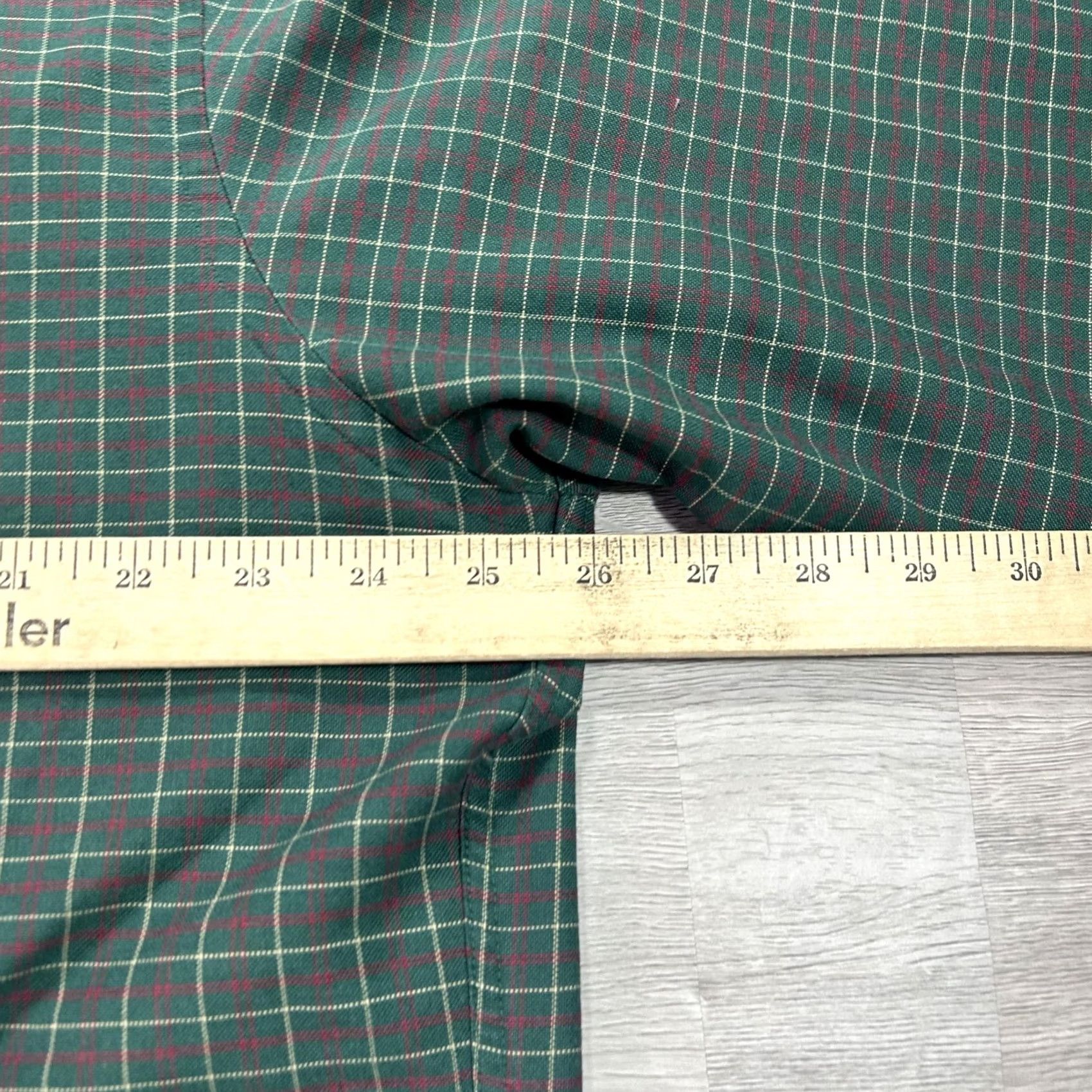 Vintage VINTAGE L.L. Bean Shirt Mens XL Green Plaid Long Sleeve Button Up Made In USA Size US XL / EU 56 / 4 - 7 Thumbnail