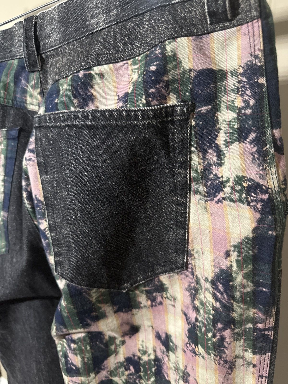Versace Black/Acid Wash Denim