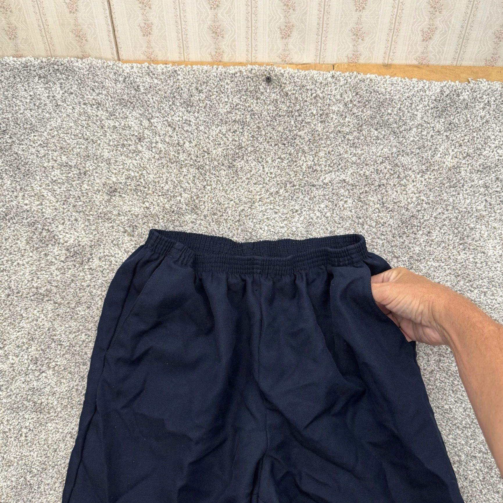 Vintage VINTAGE Alfred Dunner Pants Dress Pants Women 16 Blue Polyester Elastic Waist Pockets 90s Retro Office Ladies Size 38" / US 16 / IT 52 - 6 Thumbnail