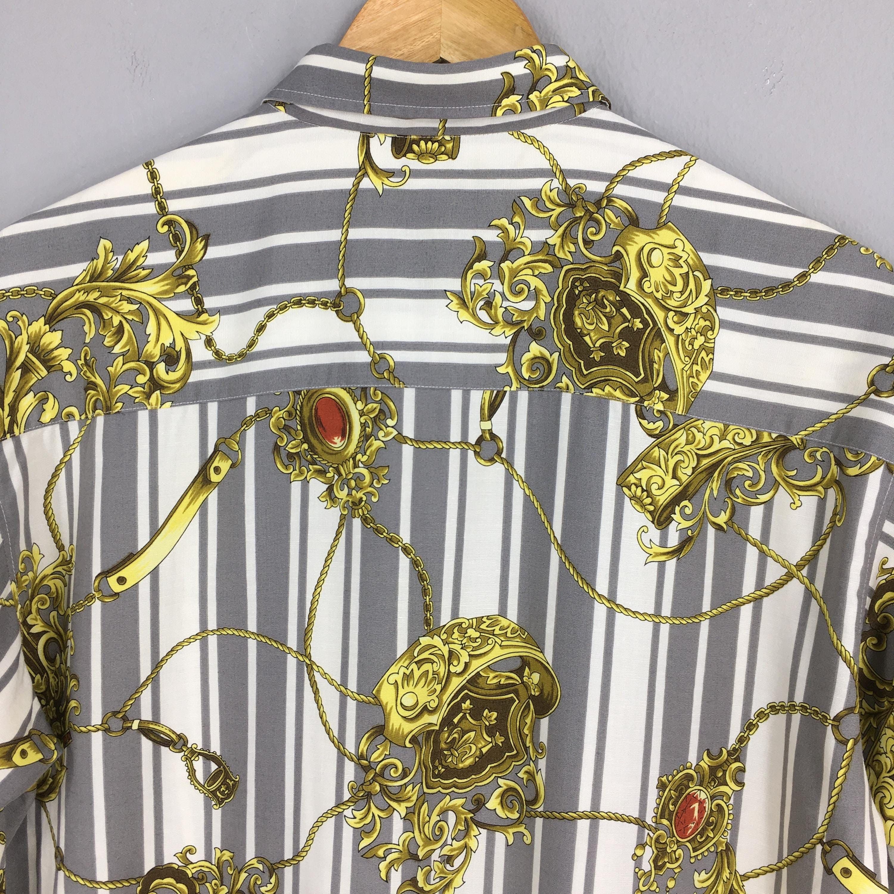 Vintage Vintage 90s Novelty Baroque Rayon Shirt Large Size US L / EU 52-54 / 3 - 8 Thumbnail