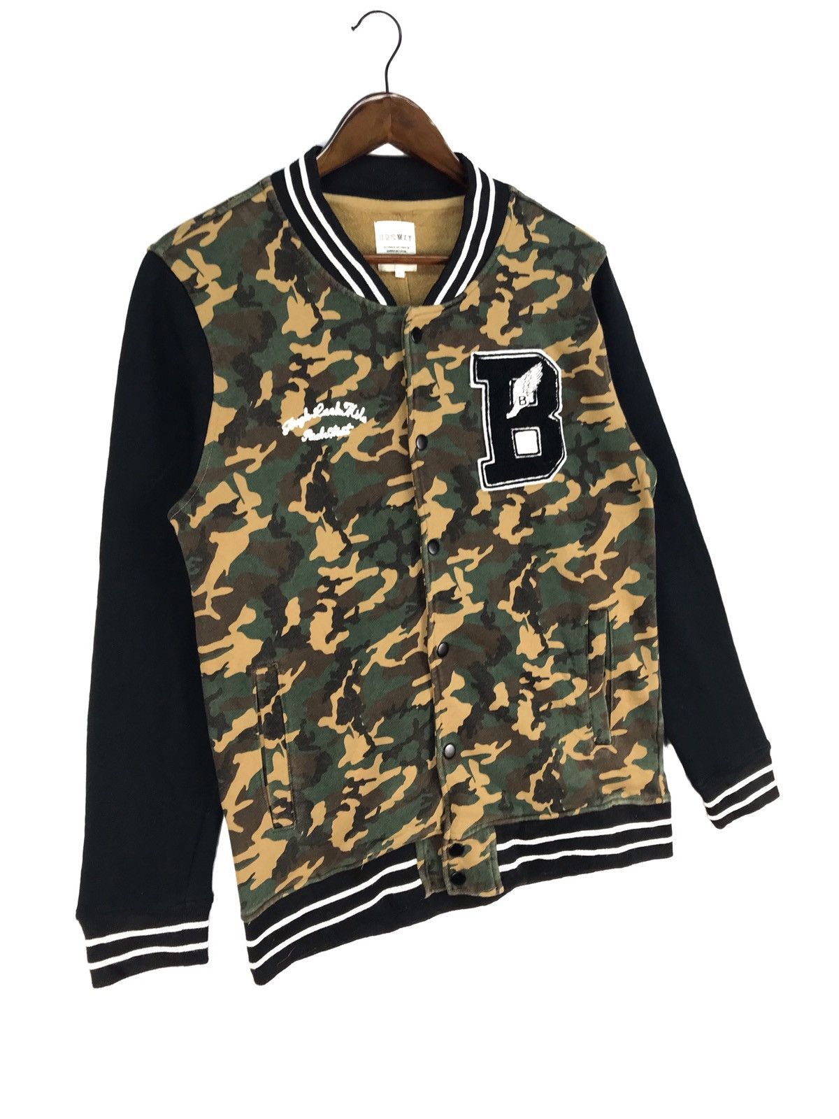 Designer × Japanese Brand × Vintage 💥RARE💥 CAMOUFLAGE VARSITY JACKET Size US L / EU 52-54 / 3 - 2 Thumbnail