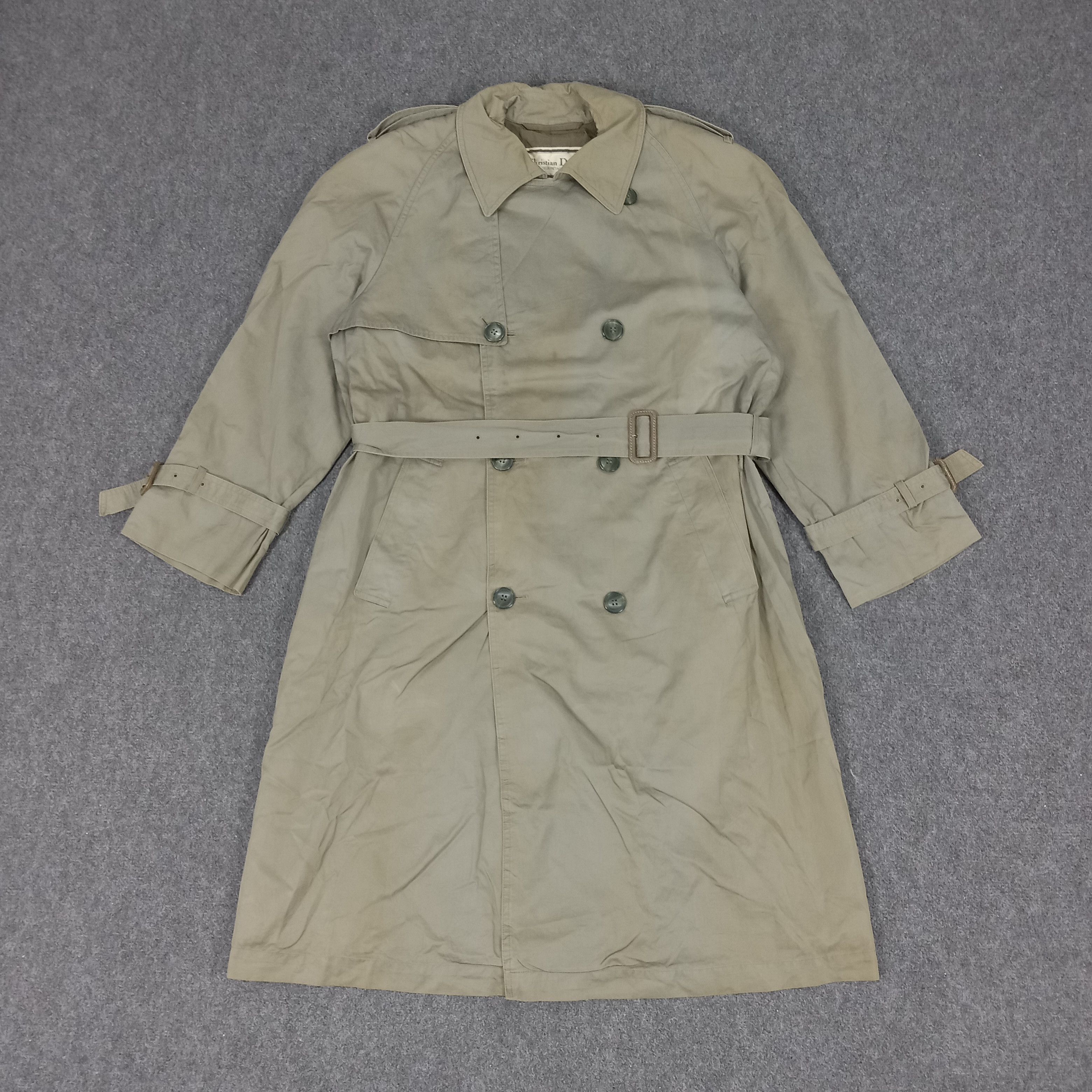 ジャケット・アウター Christian Dior Monsieur Vintage Trench Vintage 70s Men Christian Dior Monsieur Trench Coat Sz 42R
