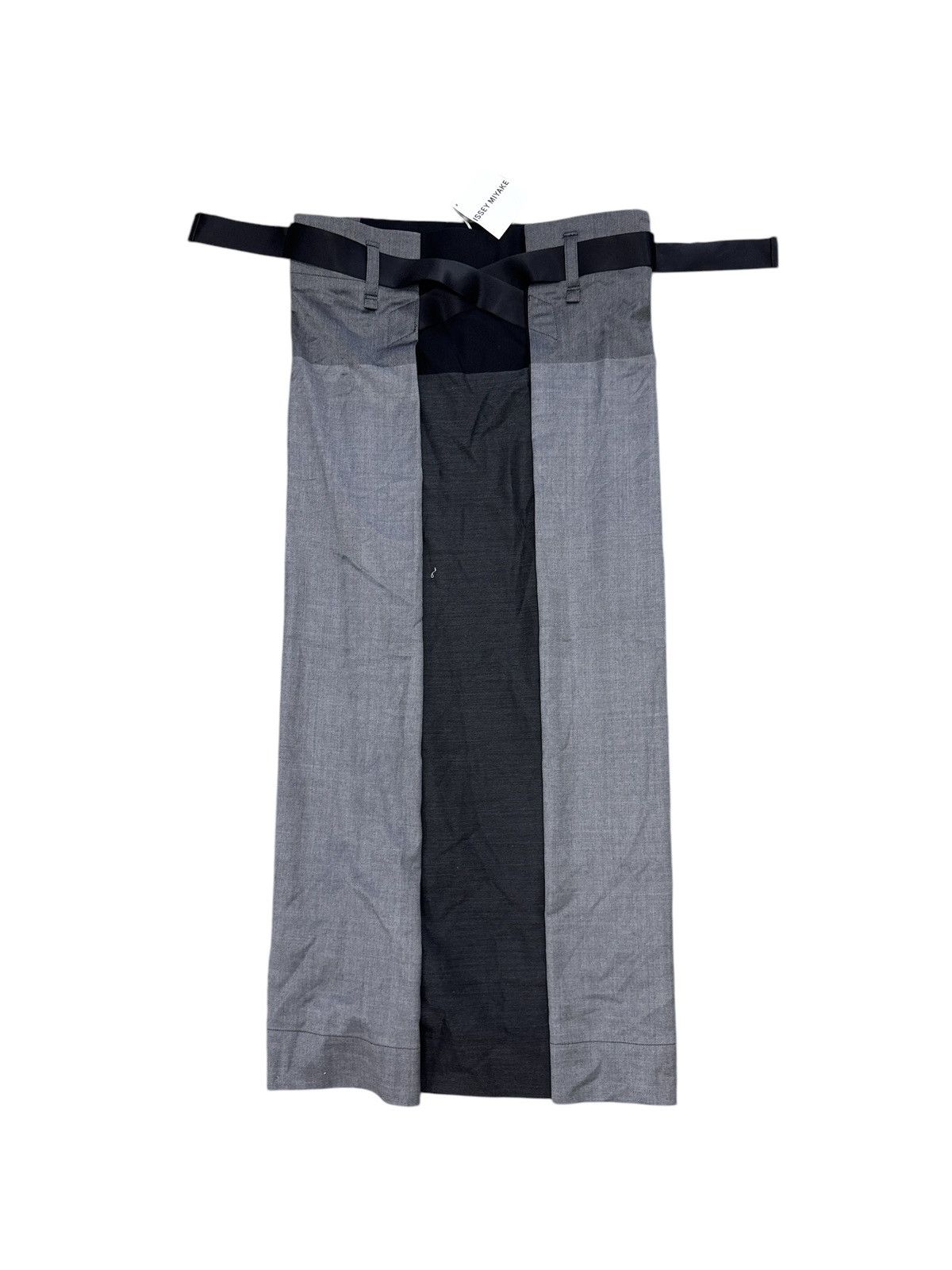Issey Miyake ISSEY MIYAKE AW2019 BLOCK BOTTOM WOOL SKIRT Size 34" / US 12 / IT 48 - 2 Thumbnail