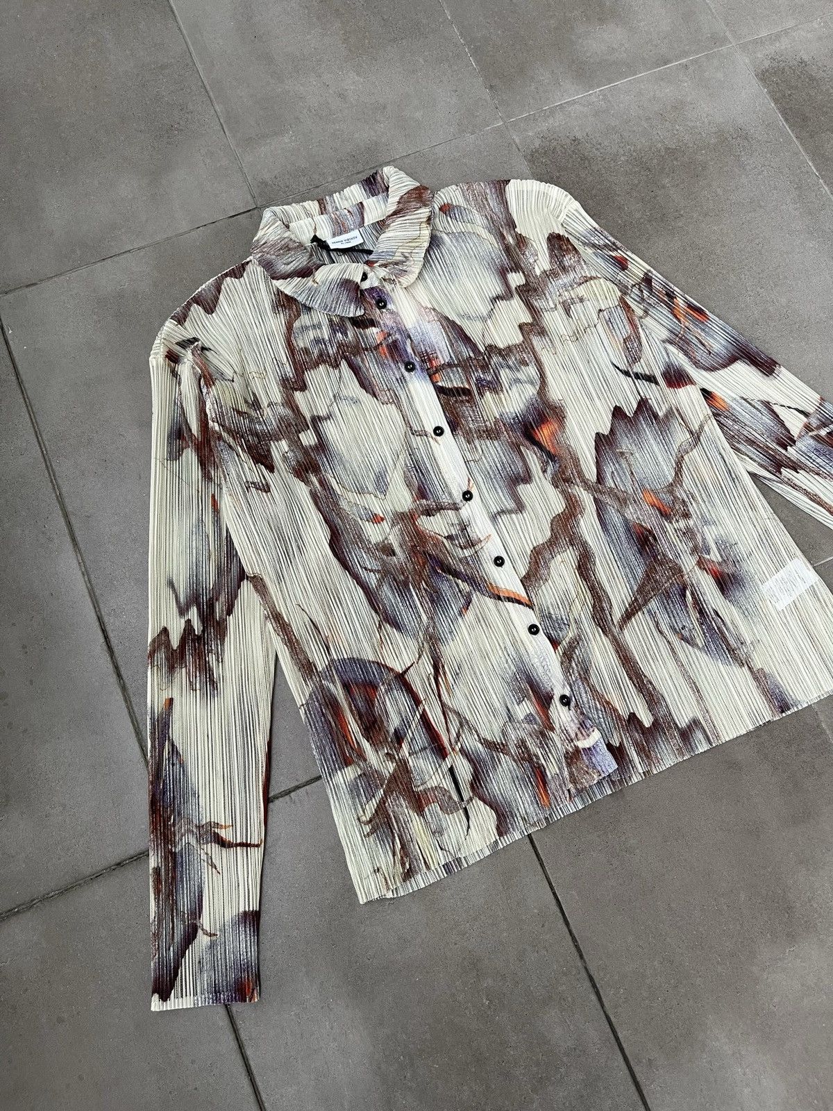 Henrik Vibskov !DS! AW23 Henrik Vibskov Gazpacho Mesh Plisse Shirt Size US S / EU 44-46 / 1 - 14 Thumbnail
