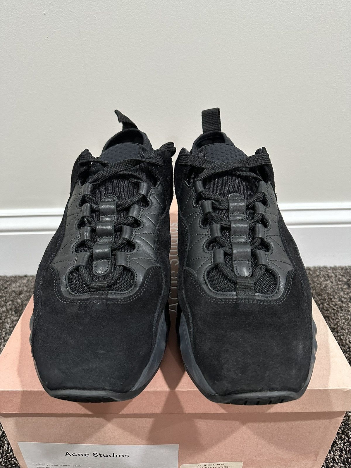 Acne Studios Acne Studios Rockaway Black Suede Chunky Sneakers Size US 9 / EU 42 - 5 Thumbnail