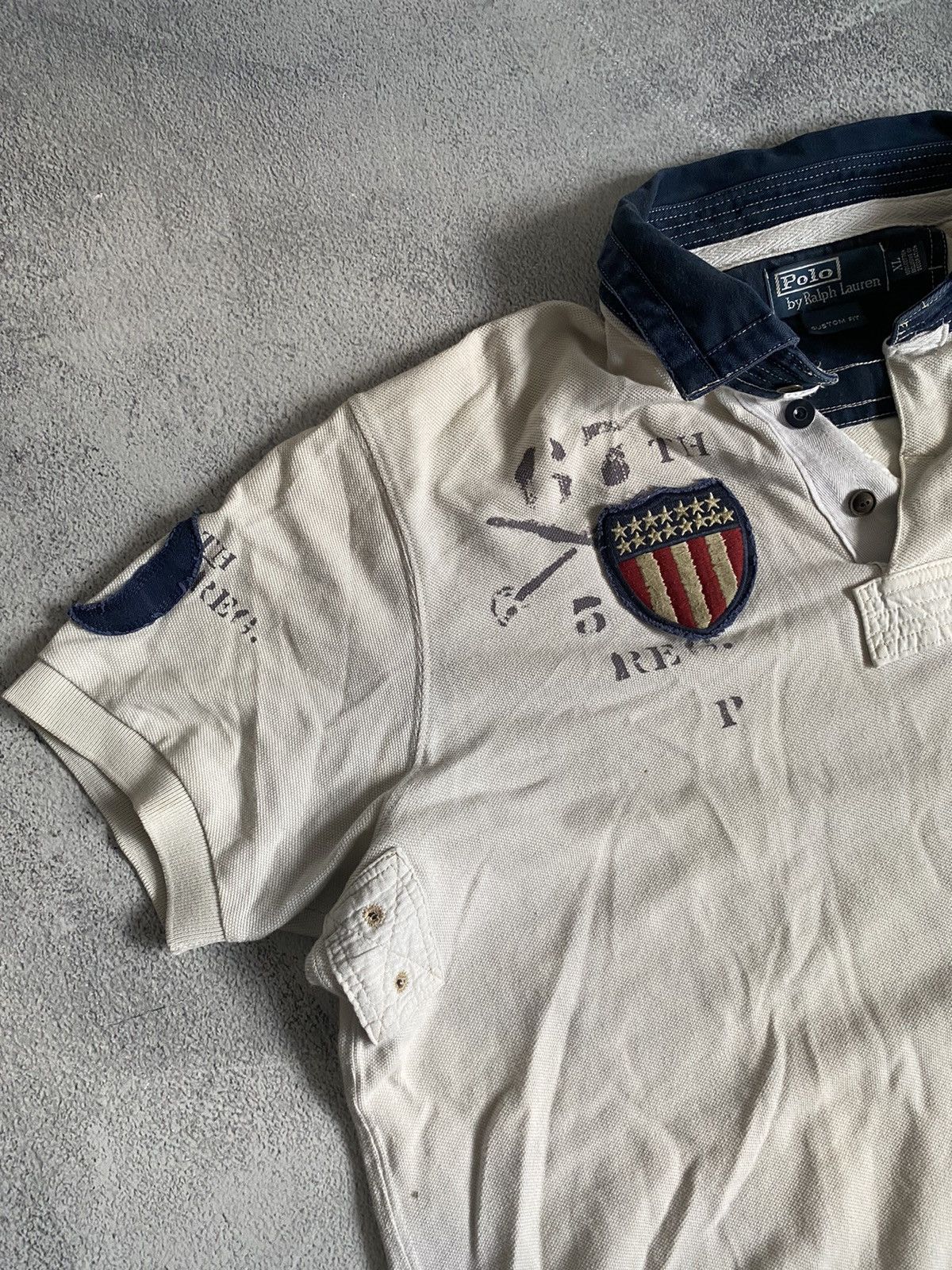 Polo Ralph Lauren × Vintage Vintage Polo Ralph Lauren rugby polo Size US L / EU 52-54 / 3 - 3 Thumbnail