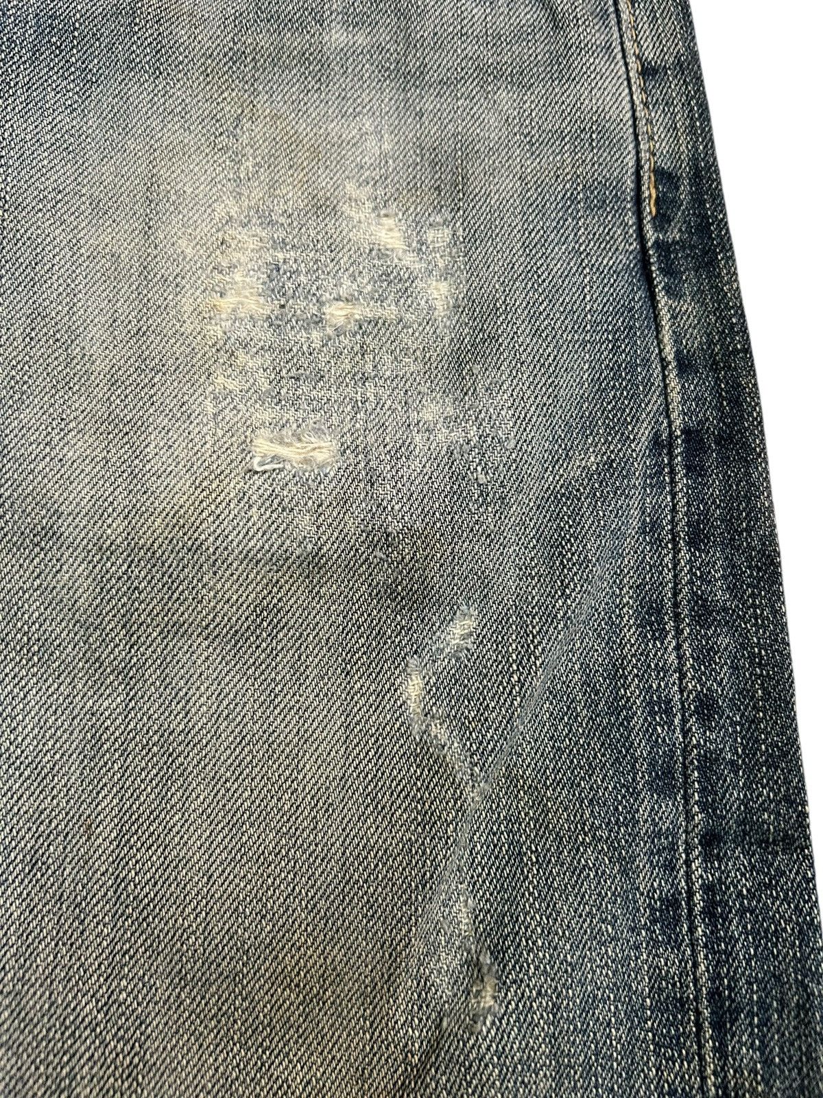 Japanese Brand × Kapital × Vintage Vtg Edwin505 Selvedge Distressed Grunge Rock Punk Denim ☠️🎌🎌 Size US 34 / EU 50 - 10 Thumbnail