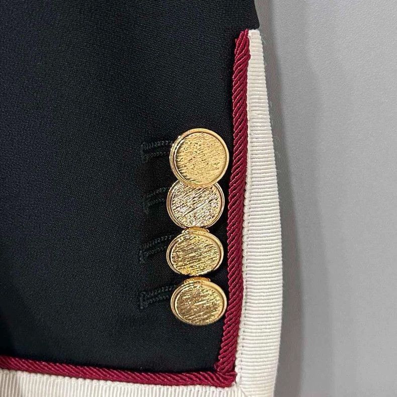 Gucci Gucci College Style Silk Pattern Blazer-2508 Size US M / EU 48-50 / 2 - 4 Thumbnail
