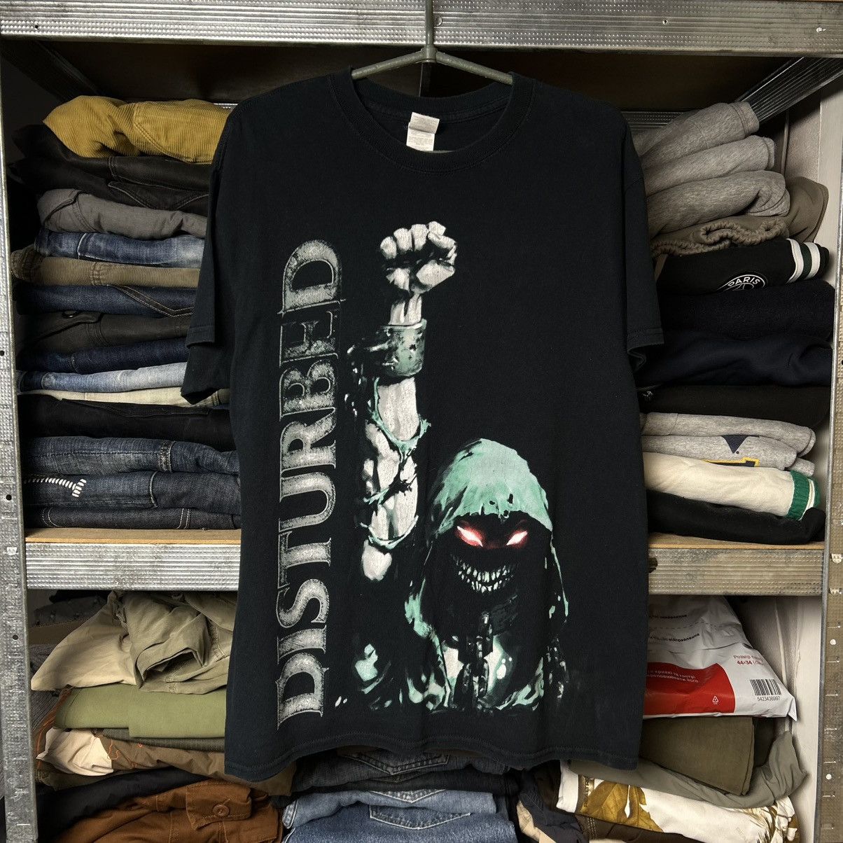 Band Tees Vintage Disturbed Big Graphic Logo 2000’s rock band tee Size US M / EU 48-50 / 2 - 1 Thumbnail