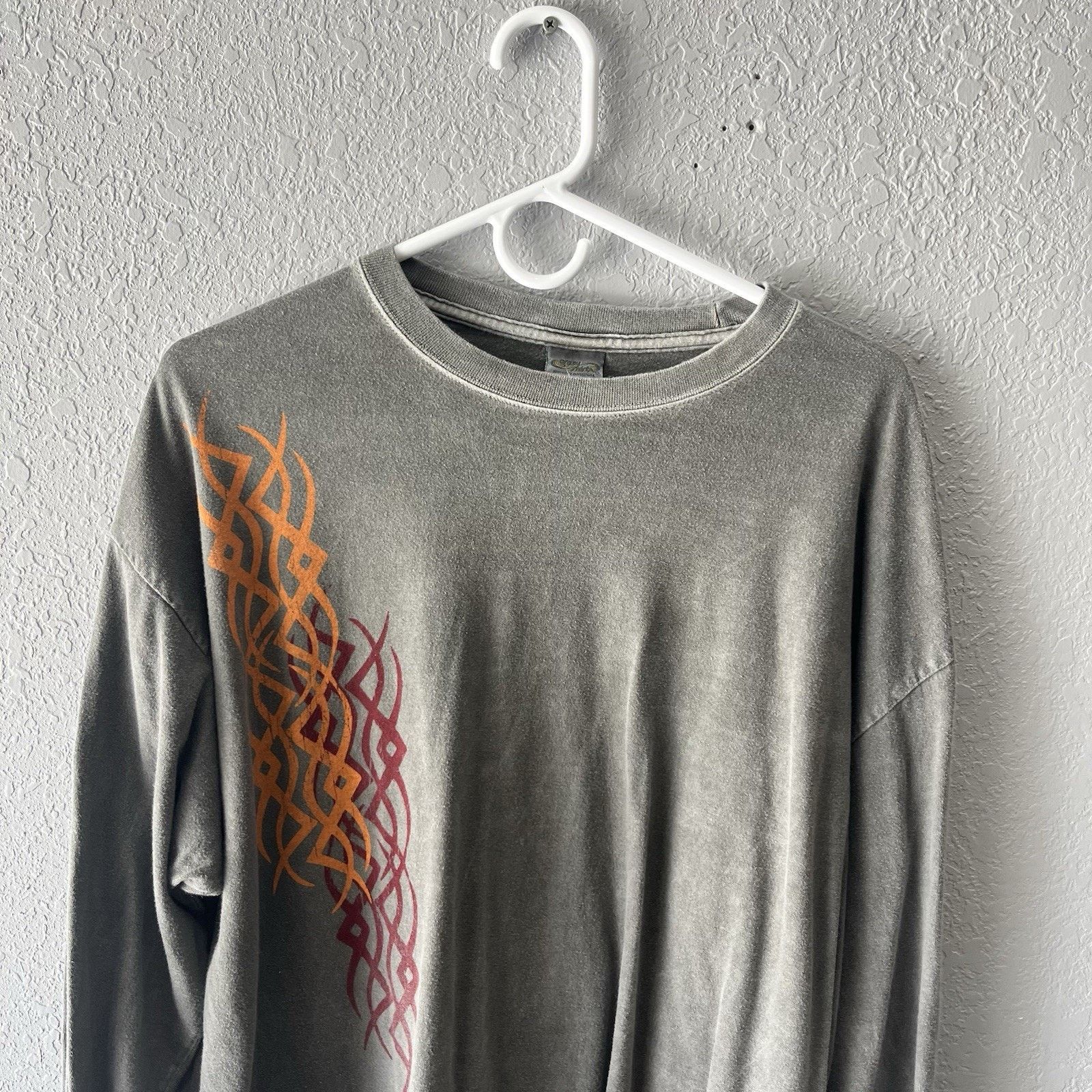 Other 2000s Y2K Crazy Shirts Grey Thermal Long Sleeve Tshirt Mens Size US XL / EU 56 / 4 - 4 Thumbnail