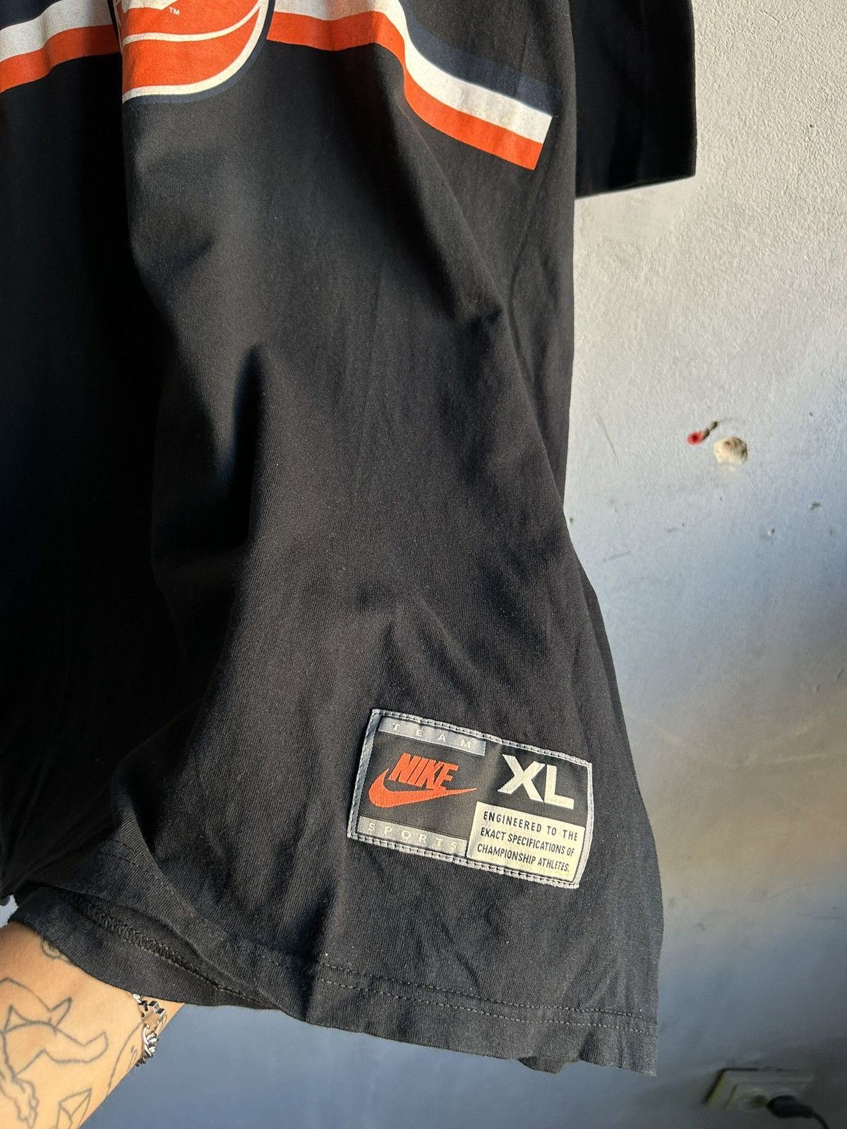 Nike Vintage 90s Nike Syracuse Black Y2K Hype T-shirt Size XL Size US XL / EU 56 / 4 - 5 Thumbnail