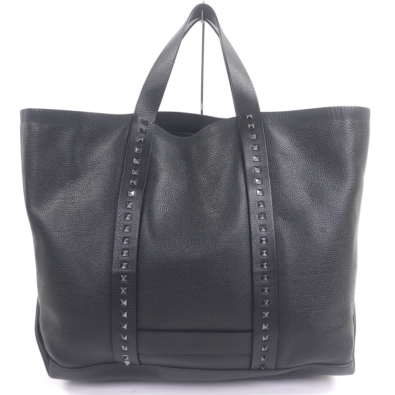 Valentino Valentino Valentino Garavani Rockstud Calfskin Tote Bag Leather Tote Bag DUTY FREE for USA Size ONE SIZE - 1 Thumbnail