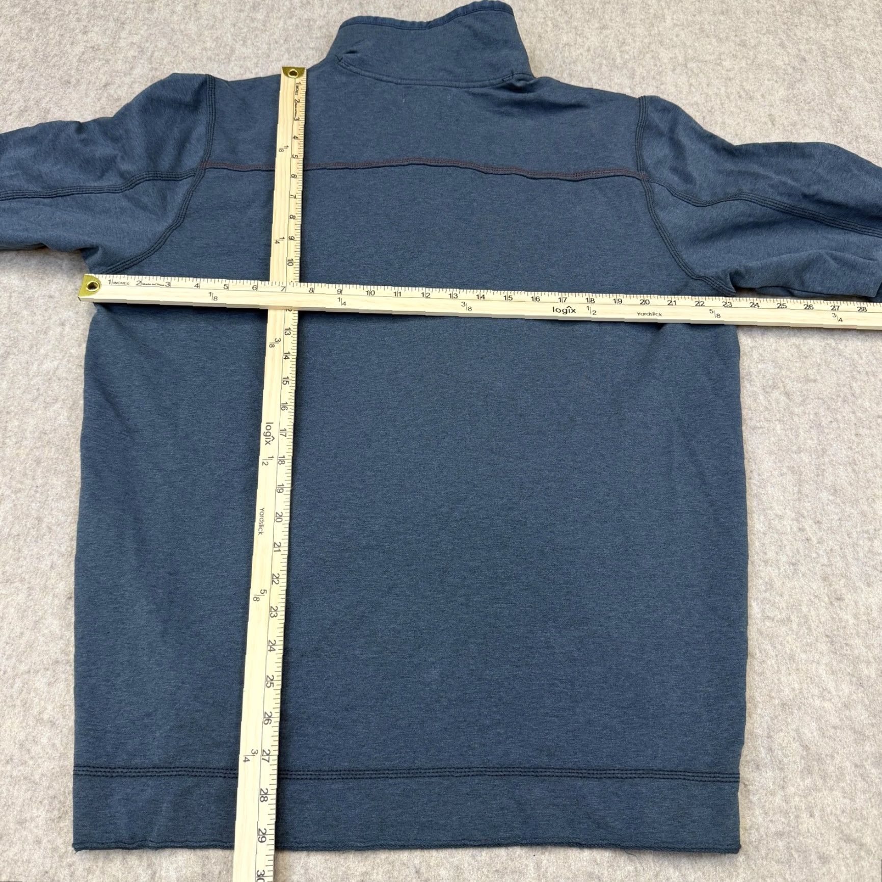 Vintage Jeremiah Shirt Mens XL Blue Long Sleeve Stretch Cotton Spandex Collared Polo Solid Size US XL / EU 56 / 4 - 7 Thumbnail