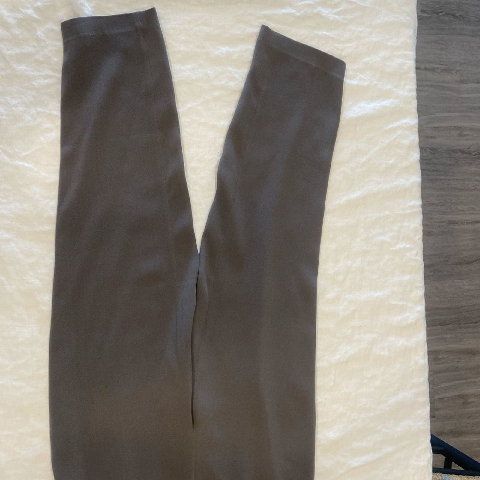 Eileen Fisher Eileen Fischer Side Zip Silk Straight Leg Pants - XS Size 24" / US 00 / IT 34 - 6 Thumbnail