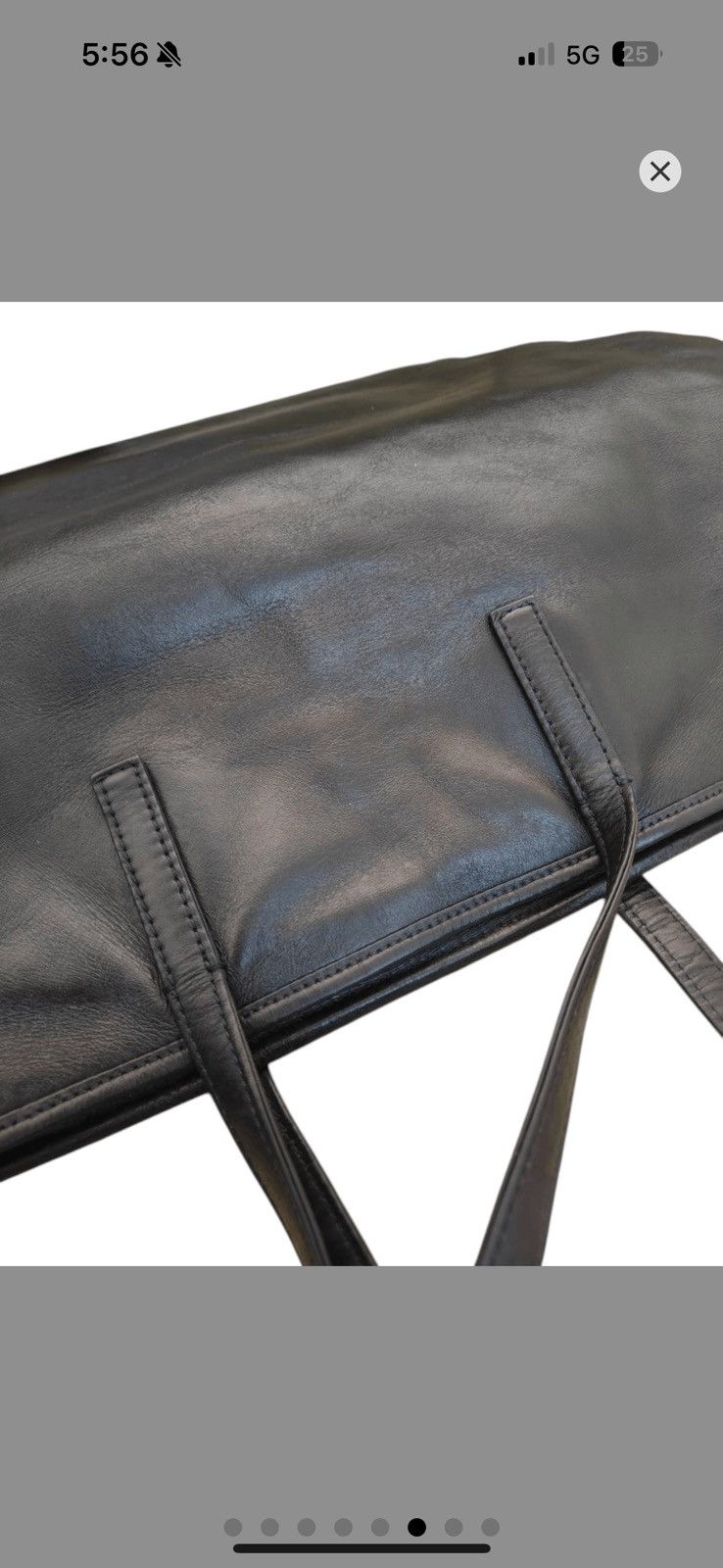 Genuine Leather Classic Leather Tote Size ONE SIZE - 4 Thumbnail
