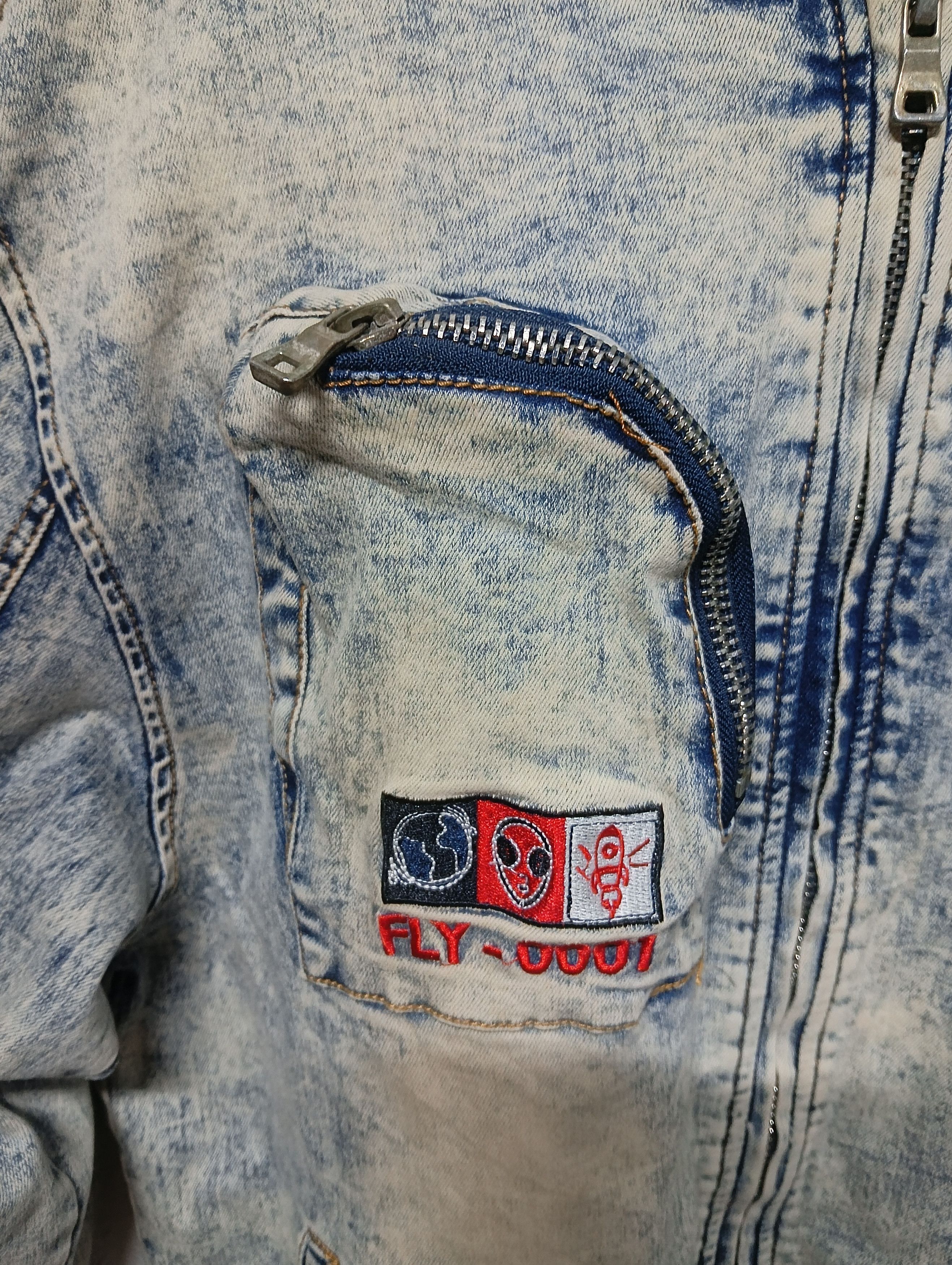 Japanese Brand 2apm denim bomber jackets Size US L / EU 52-54 / 3 - 5 Thumbnail