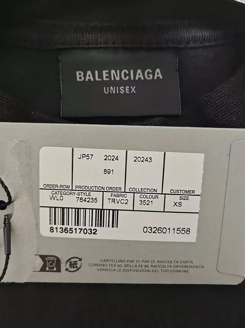 Balenciaga Balenciaga Single ring logo made old short sleeve Size US XS / EU 42 / 0 - 4 Thumbnail