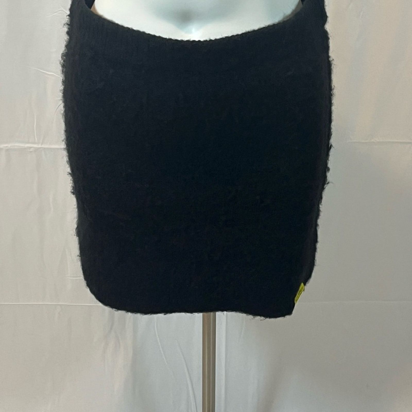 Awful Lot of Cough Syrup Awful Lot Of Cough Syrup Black Mohair Skirt Size 36" / US 14 / IT 50 - 5 Thumbnail