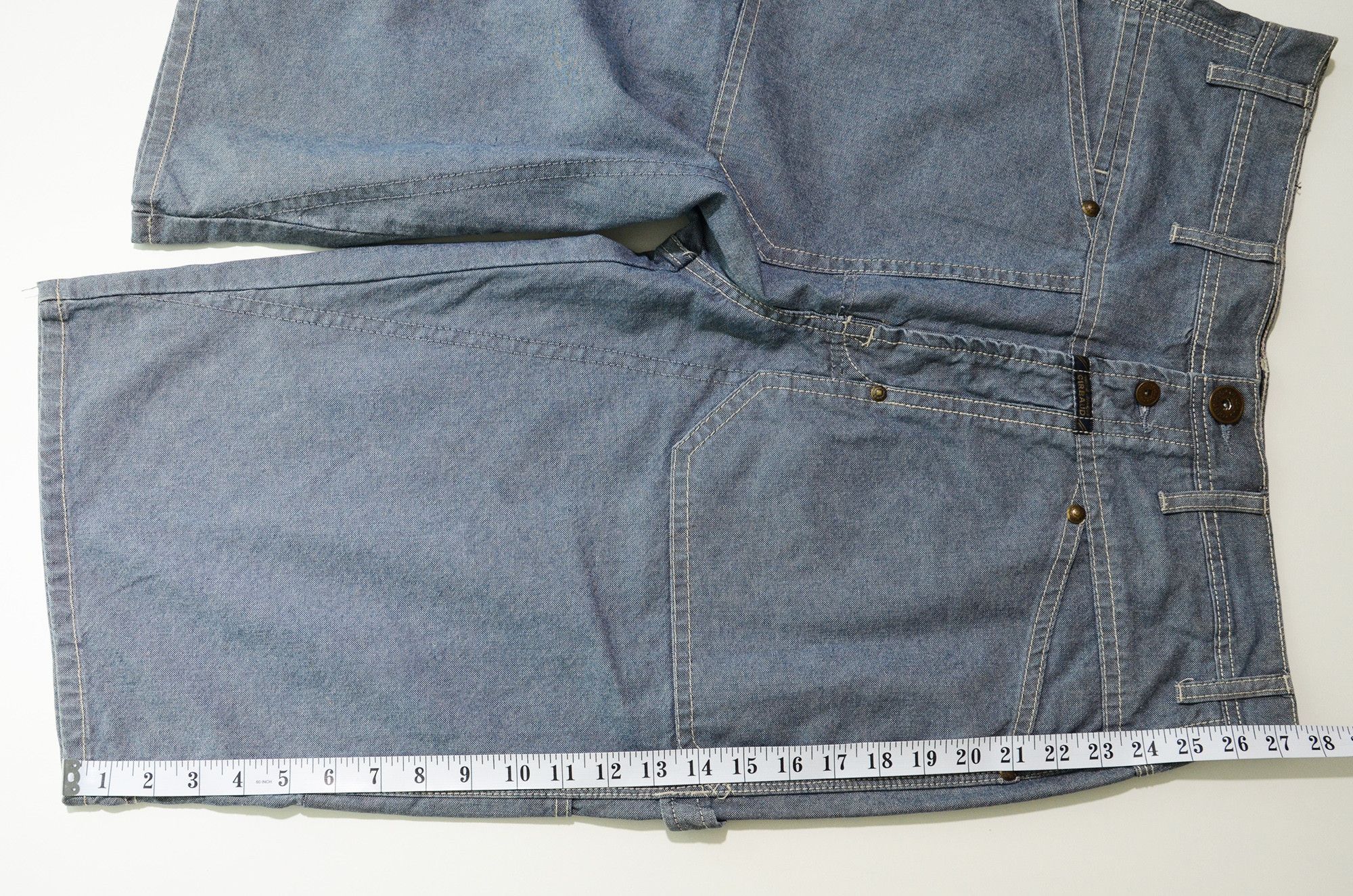Marithe + Francois Girbaud M+FG Jorts W34 Raw Denim Special Rare Design 2006 Carft Size US 34 / EU 50 - 17 Thumbnail