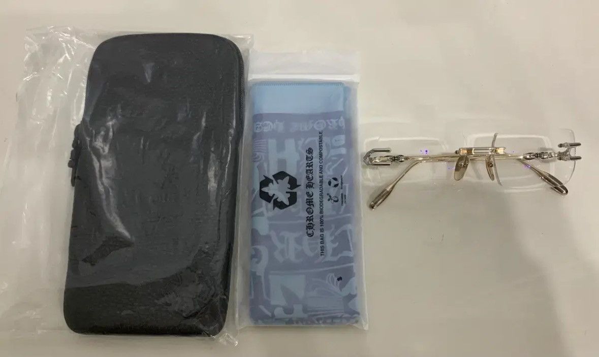 Chrome Hearts LORDIE SILVER&GOLD Frameless Glasses Size ONE SIZE - 2 Thumbnail