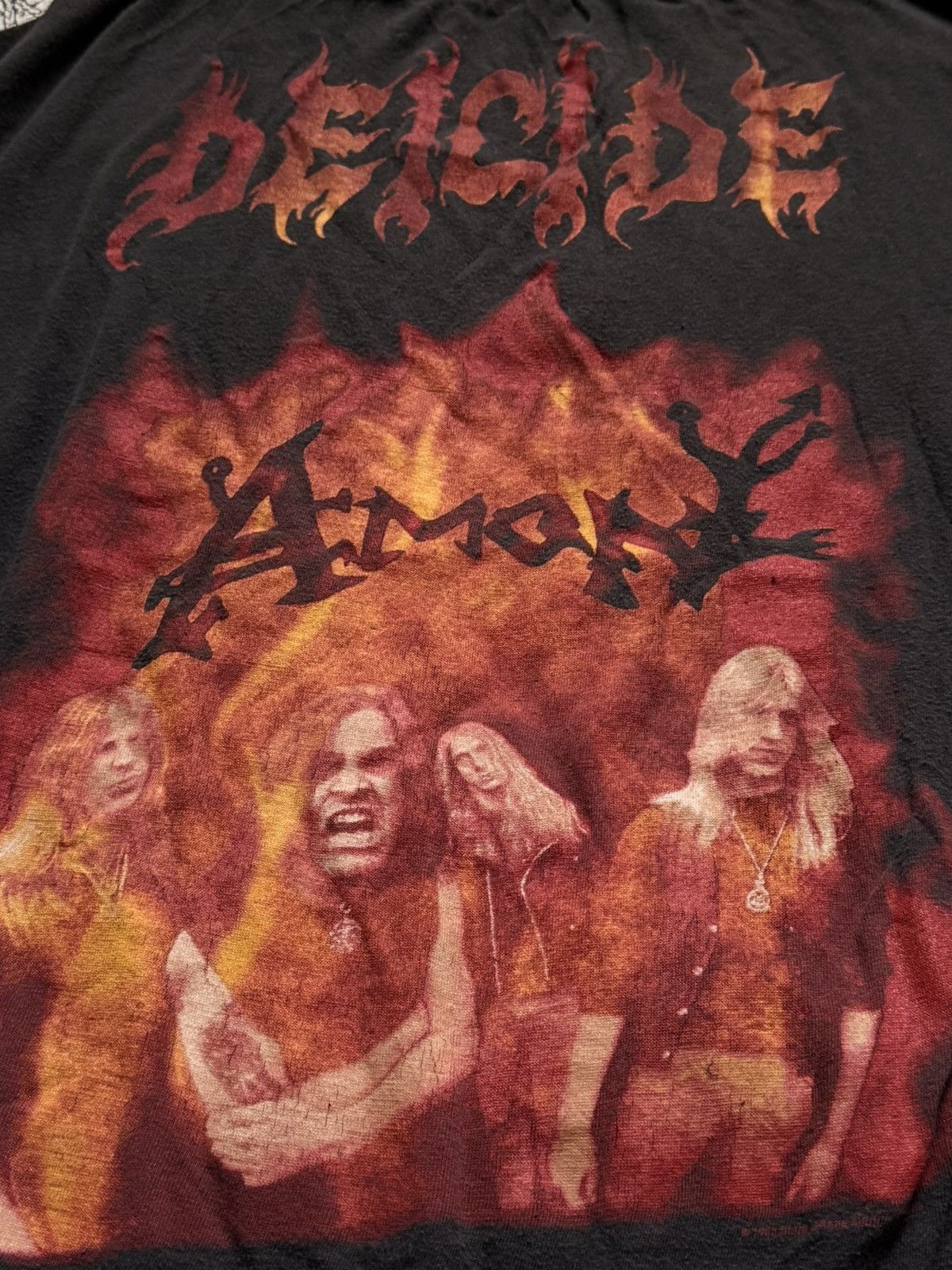Band Tees Vintage Deicide Amon Feasting LS Deathmetal Shirt 1993 Size US XL / EU 56 / 4 - 7 Thumbnail