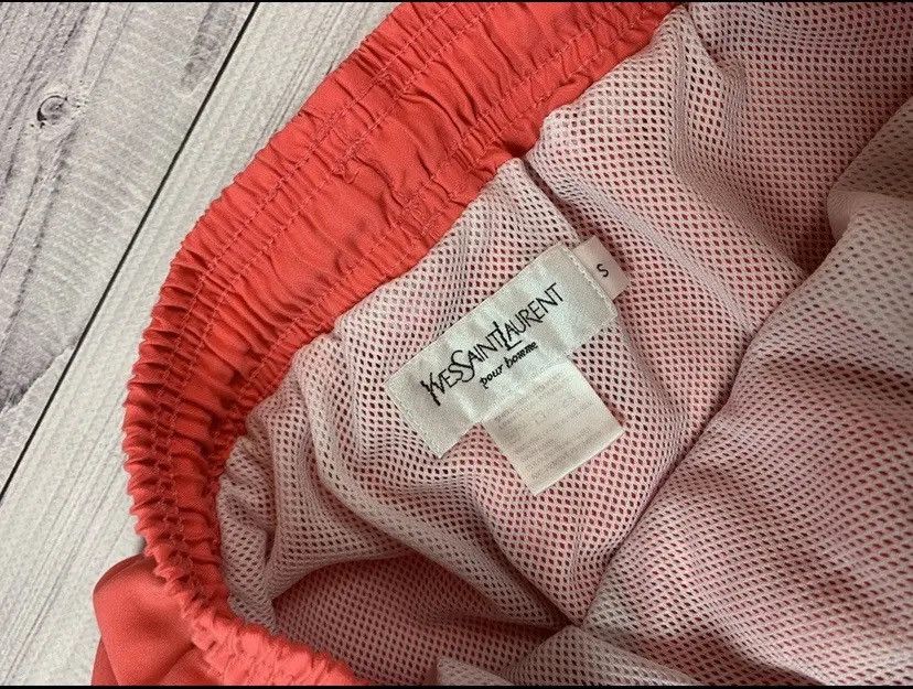 Vintage × Yves Saint Laurent Vintage Yves Saint Laurent shorts small logo pink S rare Size US 30 / EU 46 - 5 Thumbnail