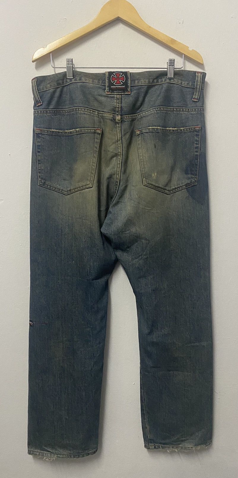 Independent Truck Co. Vintage Independent Truck Company Hype Distressed Jeans Size US 36 / EU 52 - 2 Thumbnail