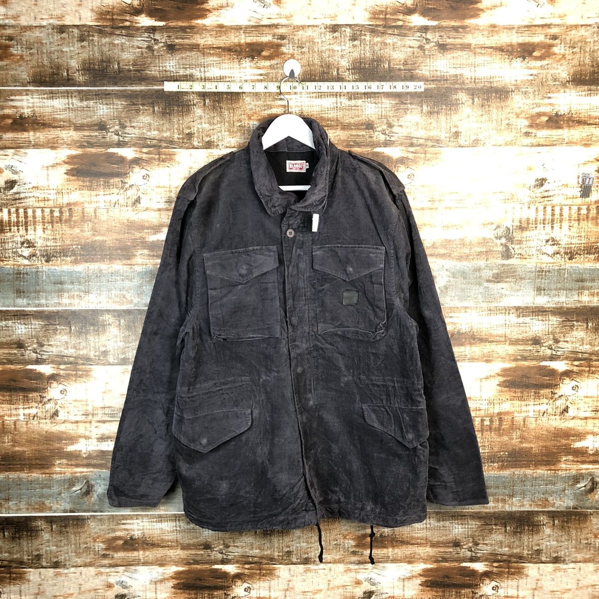 Xlarge D X Large multipocket japan Brown Heavy Coats #A1610 Size US M / EU 48-50 / 2 - 1 Thumbnail