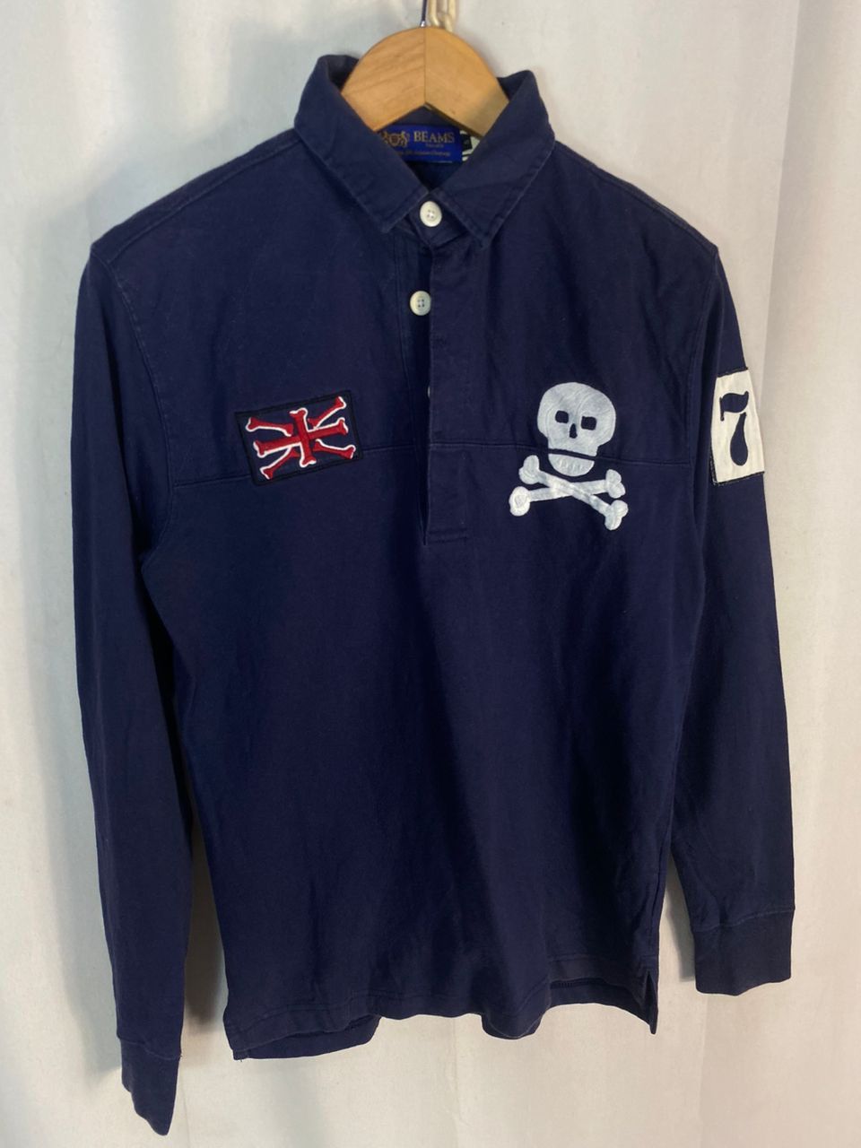 Beams Plus × Japanese Brand Beams polo rugby shirt with patches Size US S / EU 44-46 / 1 - 3 Thumbnail