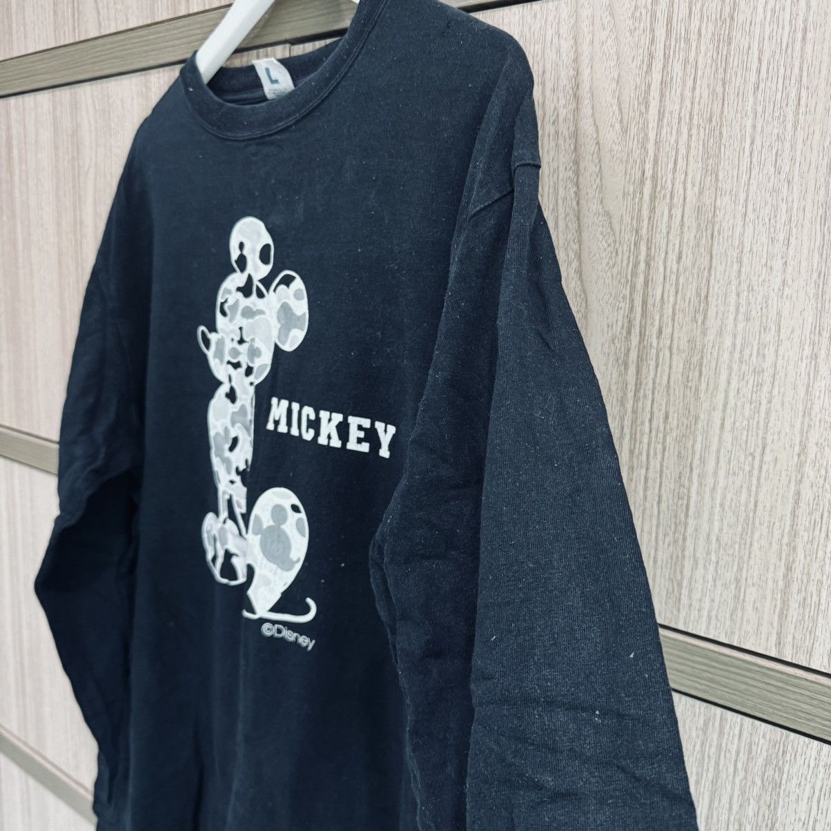 Disney Mickey In Camo Print Long Sleeve Tee Size US L / EU 52-54 / 3 - 3 Thumbnail