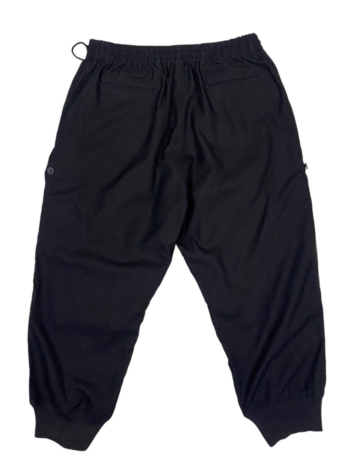 Yohji Yamamoto 💥 YOHJI YAMAMOTO Y3 BLACK JOGGER PANT Size US 33 - 6 Thumbnail