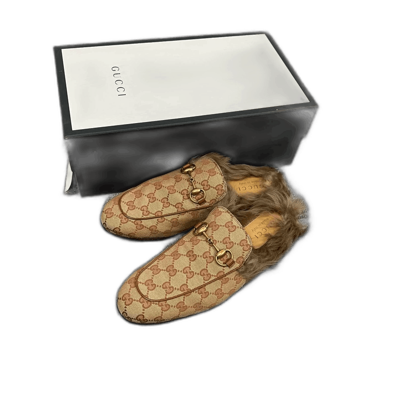 Gucci Gucci All-Over GG Fur Slippers Size 42 Size US 10 / IT 40 - 1 Thumbnail