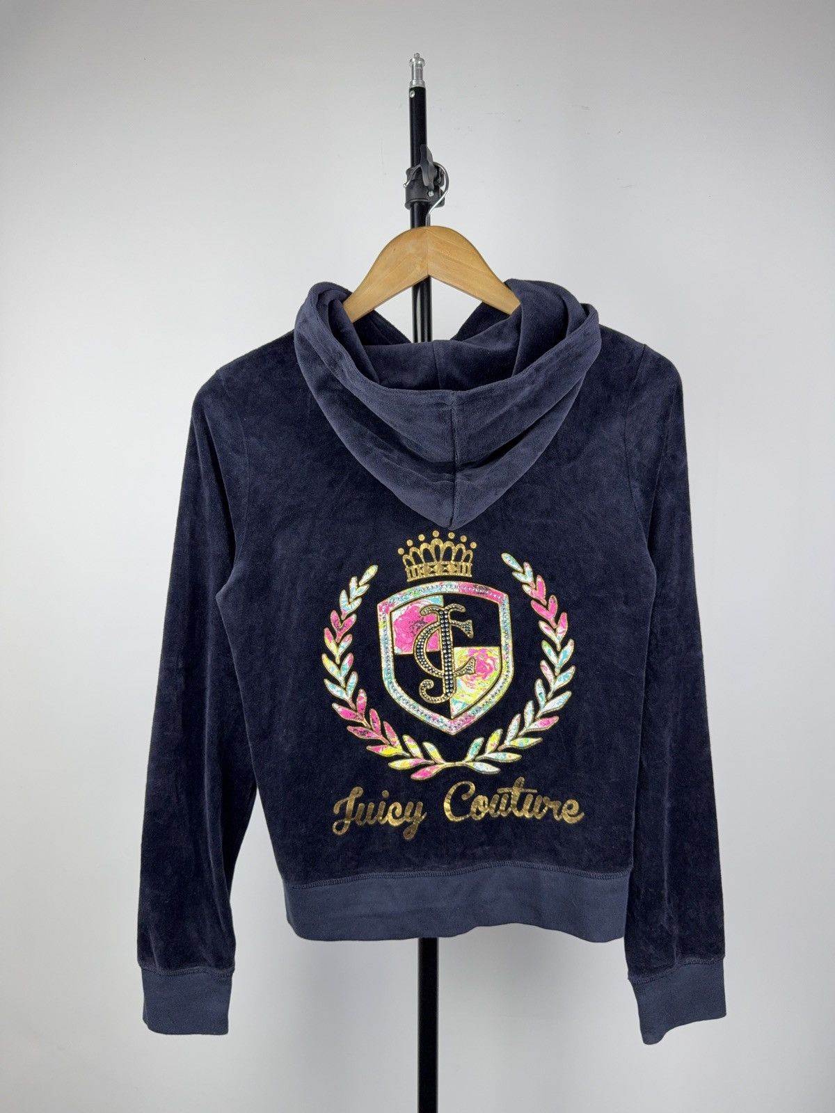 Juicy Couture Vintage 00s Retro Sexy Juicy Couture Full zip Hoodie Size L / US 10 / IT 46 - 1 Thumbnail