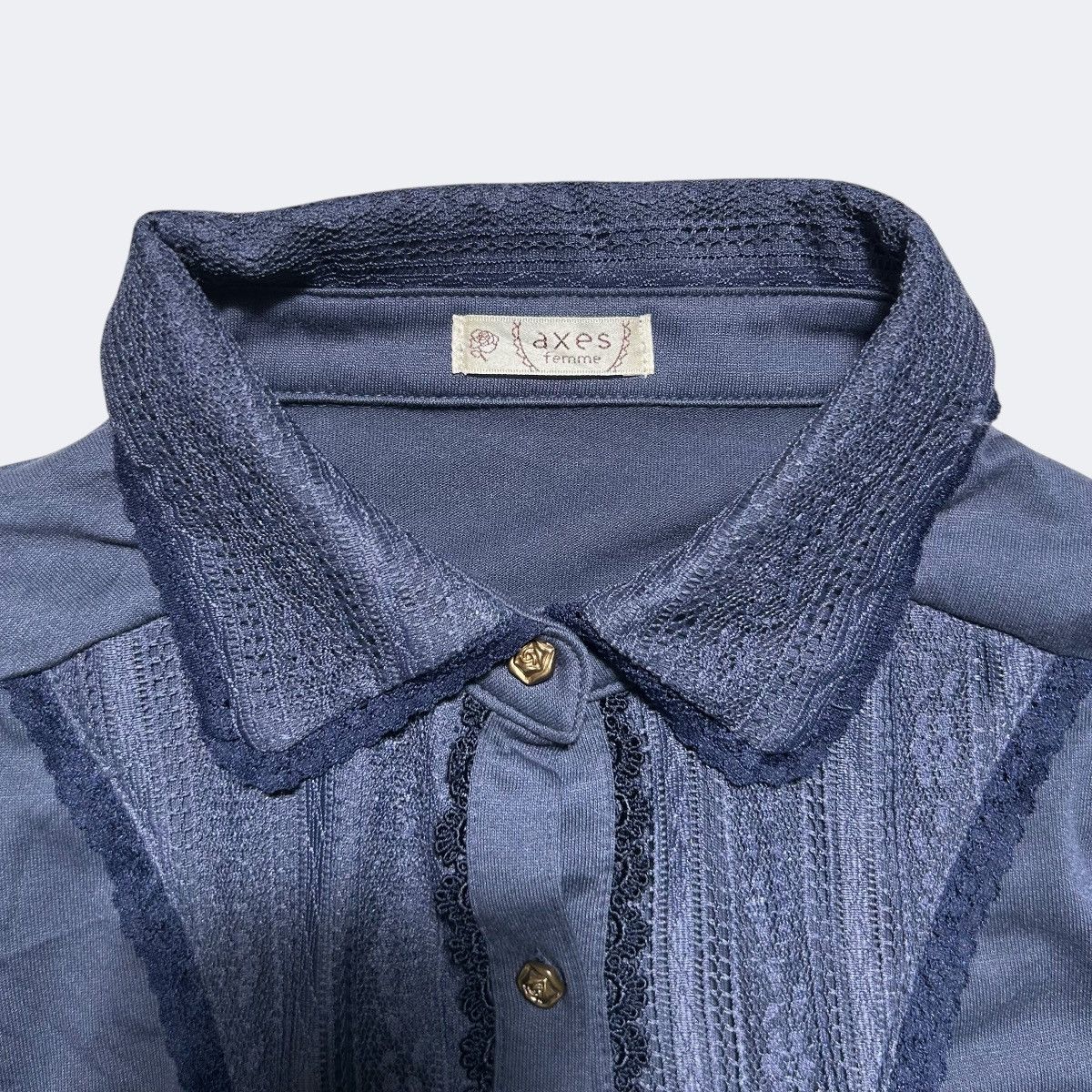 Japanese Brand Vintage axes femme Button Up Shirt Size M / US 6-8 / IT 42-44 - 4 Thumbnail