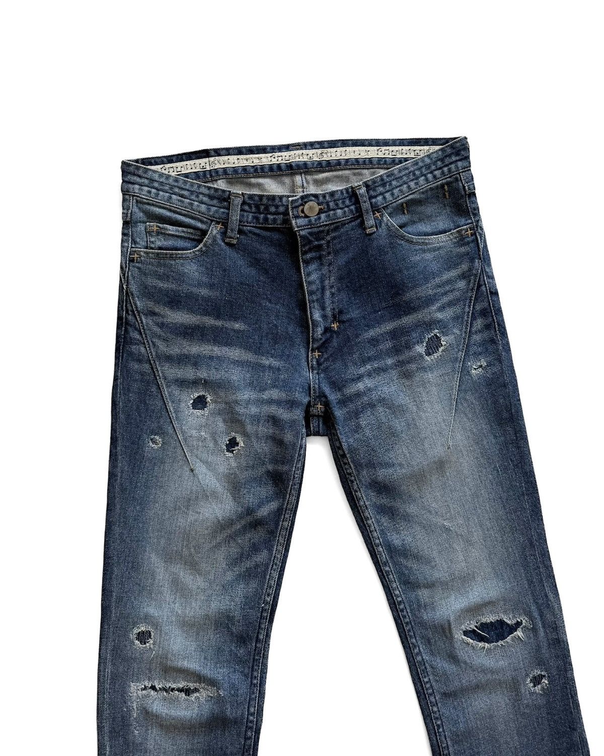 Number (N)ine NUMBER (N)INE GRUNGE SNINNY DENIM PANTS Size US 31 - 14 Thumbnail