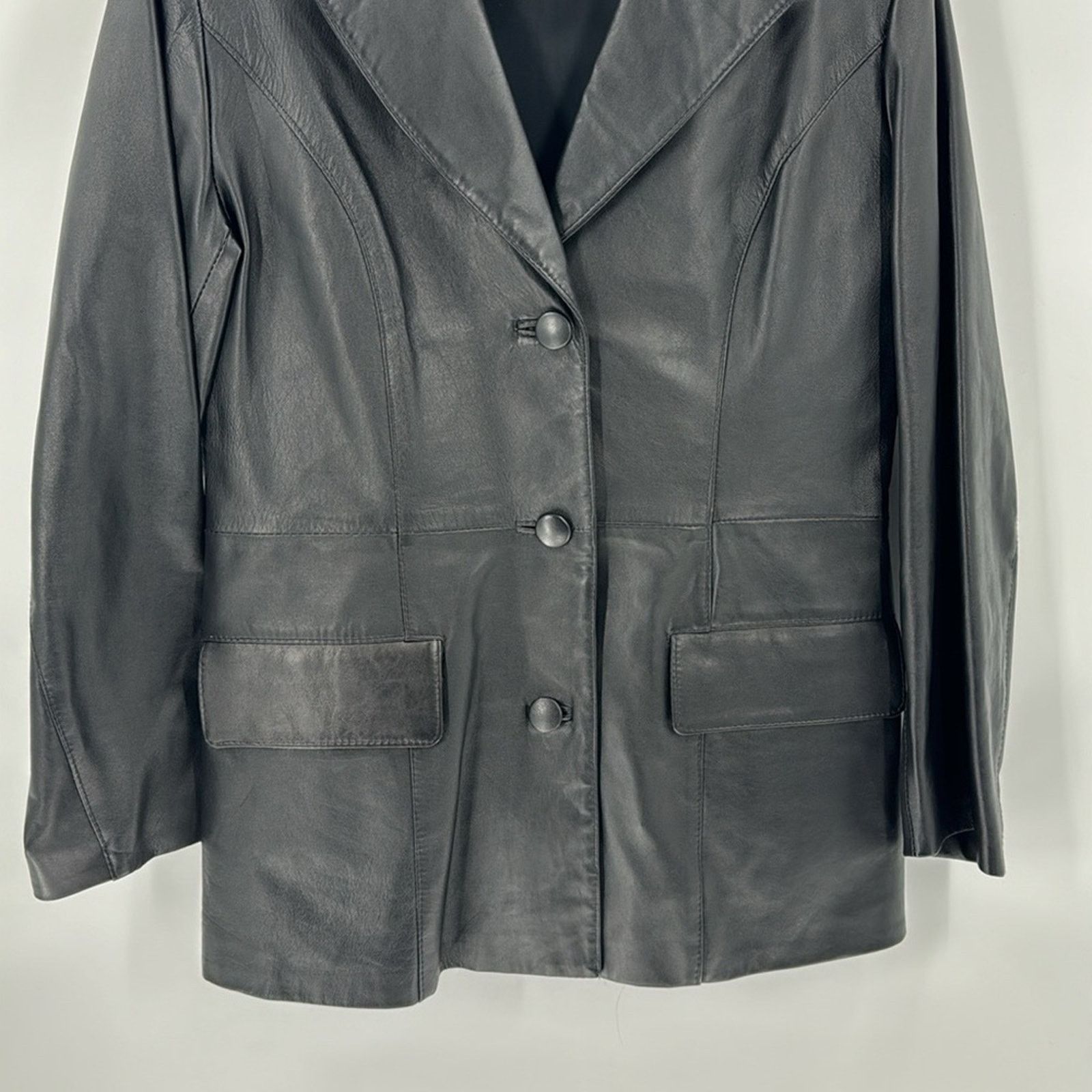 Vintage Vintage DC Collection black leather jacket unisex size M Size US M / EU 48-50 / 2 - 7 Thumbnail