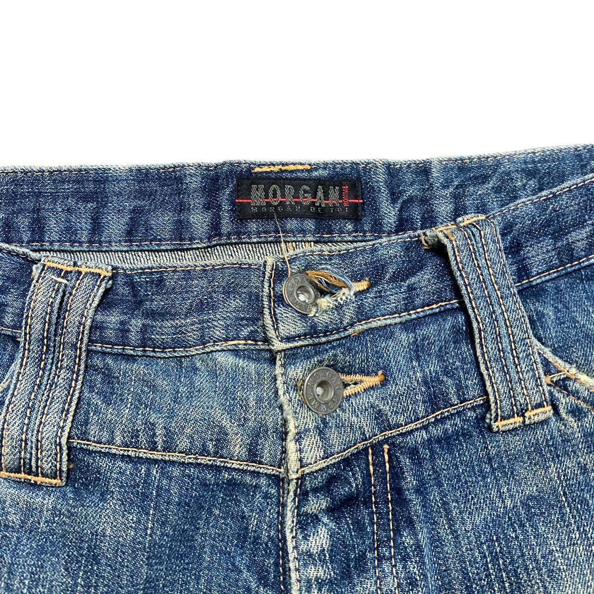 Morgan Homme Vintage Morgan Homme Distressed Denim Flare Jeans Size US 30 / EU 46 - 9 Thumbnail