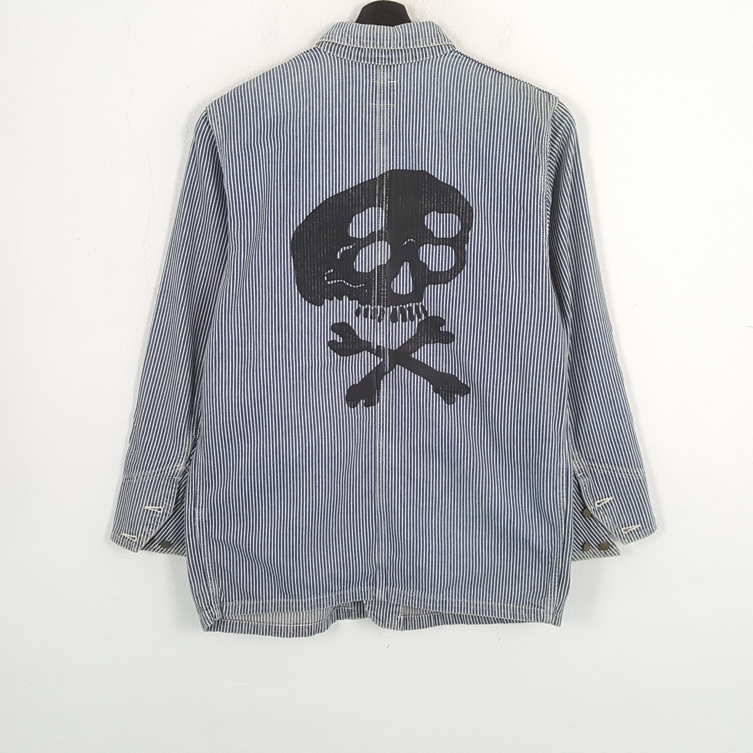 Lee × Vintage LEE X SKULL Custom Art Streetwear Style Jacket Size US L / EU 52-54 / 3 - 1 Thumbnail