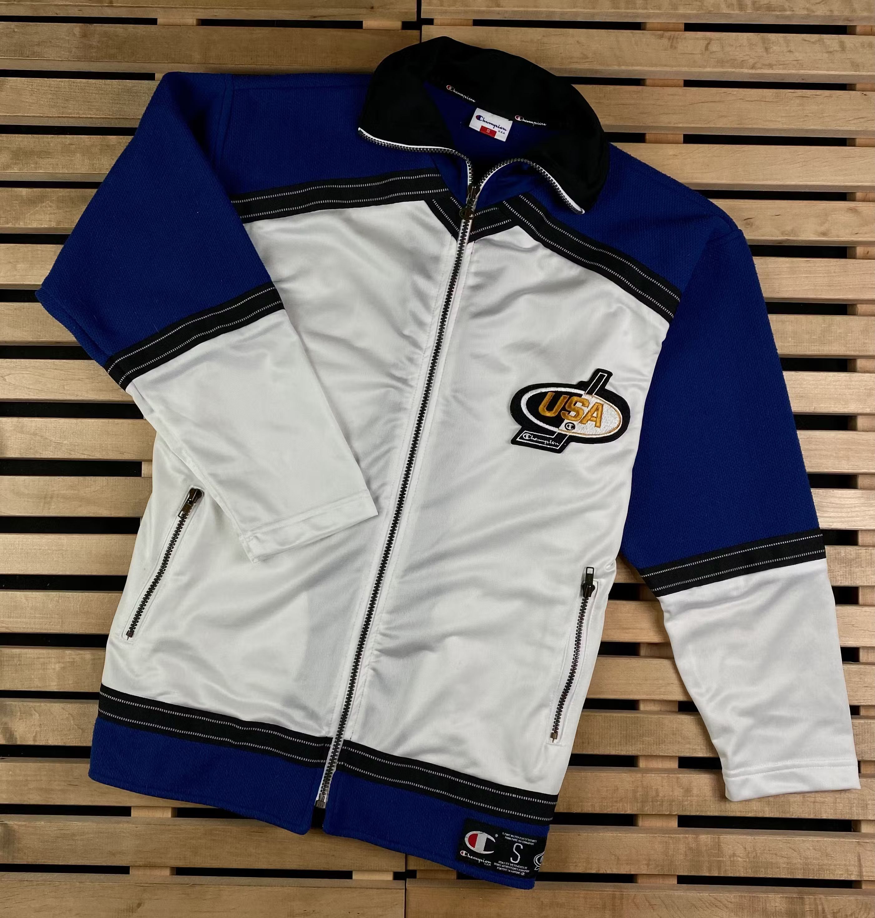 Champion × NHL × Vintage Mens Bomber Jacket Champion USA NHL Size S Vintage Size US S / EU 44-46 / 1 - 1 Thumbnail