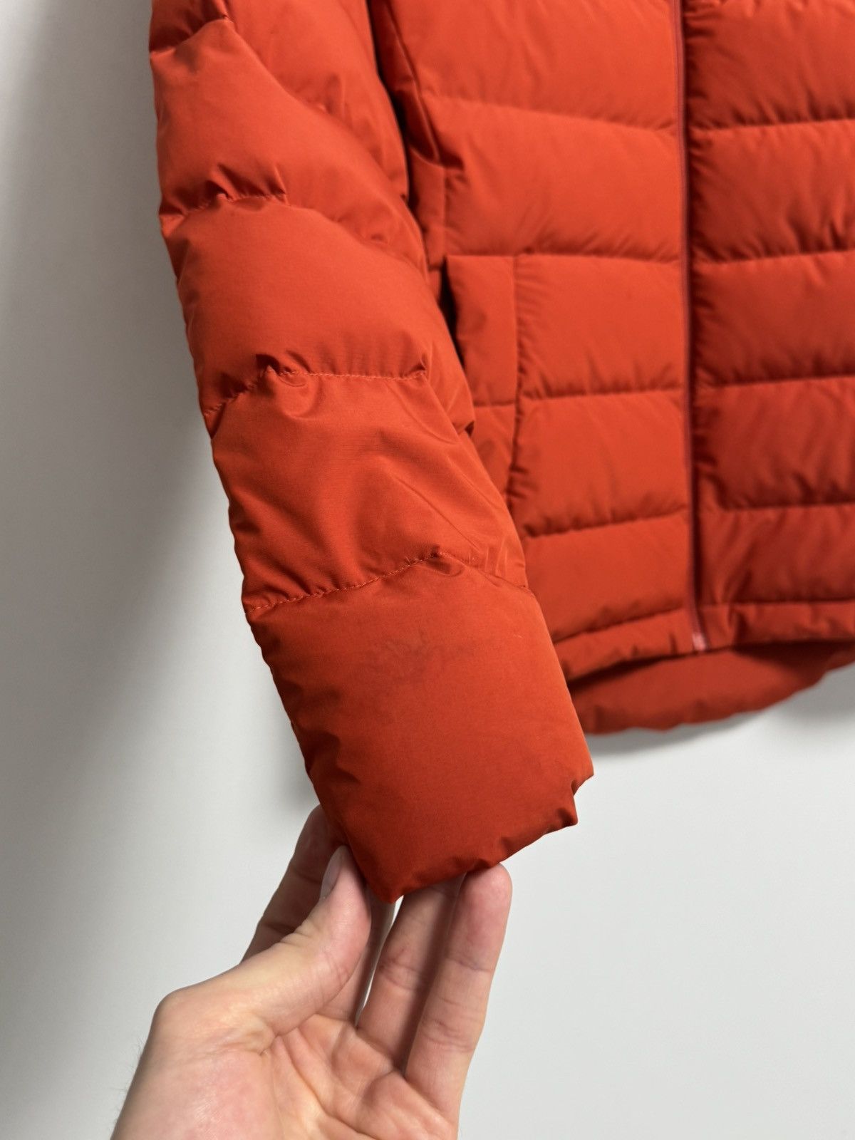 Odlo Down Jacket Red Hooded Puffer Winter Outdoor Men’s